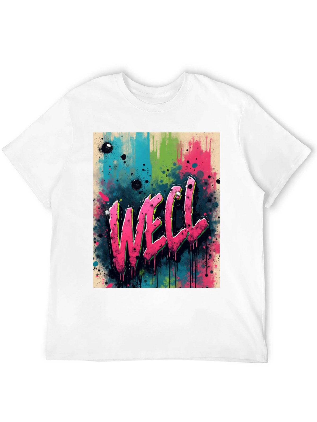 Graffiti Style Graphic Tee - WELL