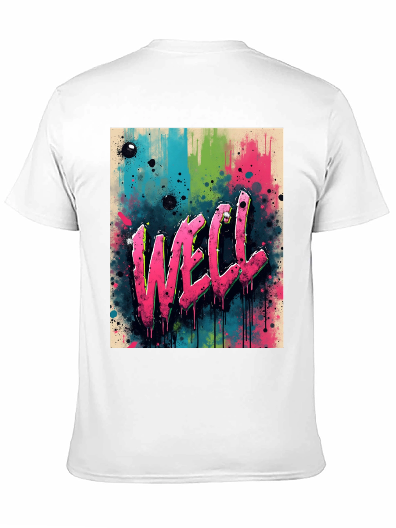 Graffiti Style Graphic Tee - WELL