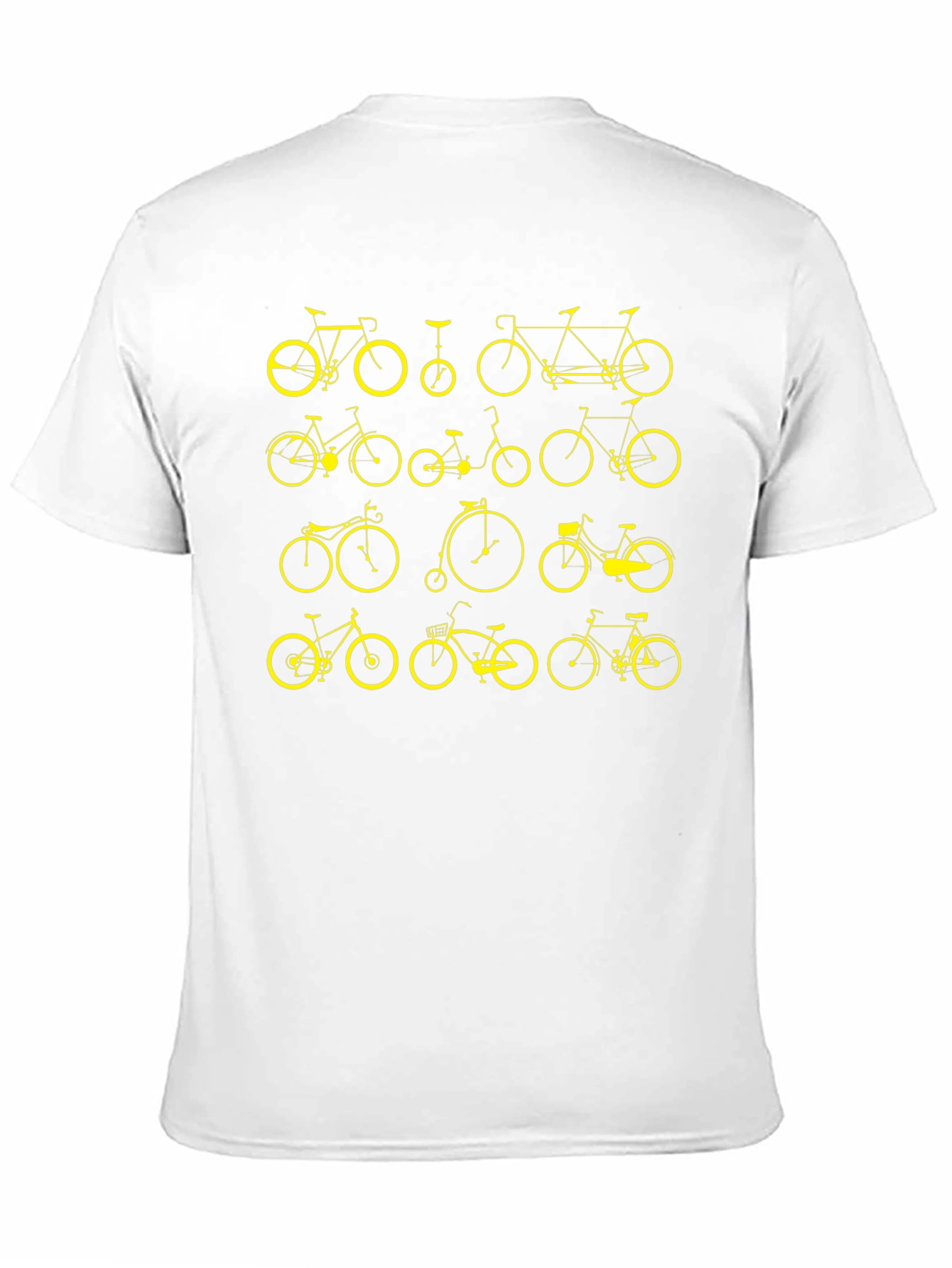 Bicycle Print Black T-Shirt