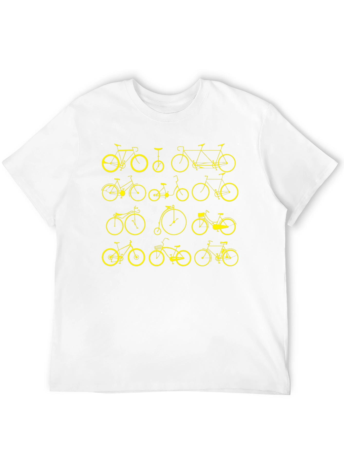 Bicycle Print Black T-Shirt