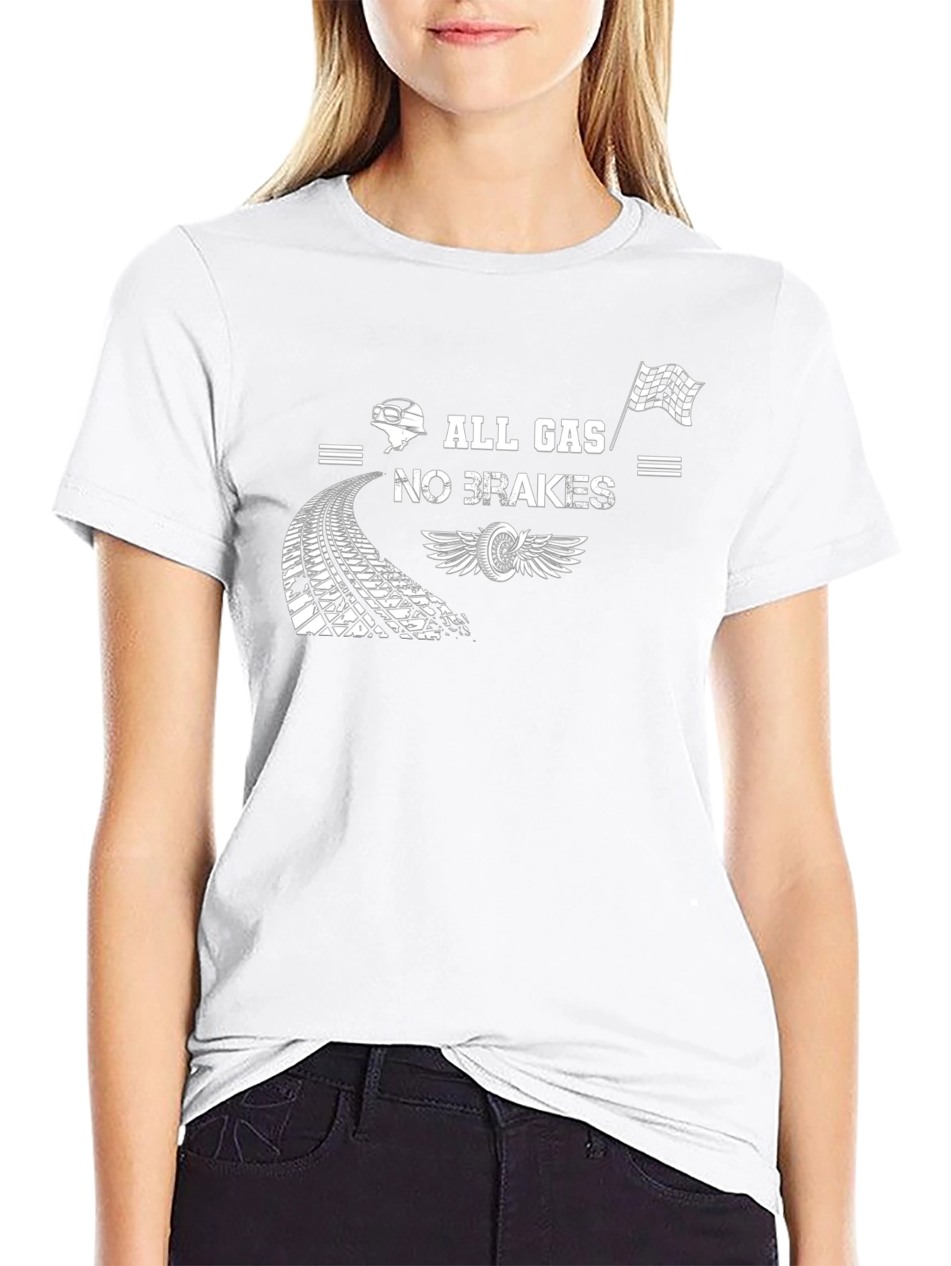 All Gas No Brakes Graphic T-Shirt