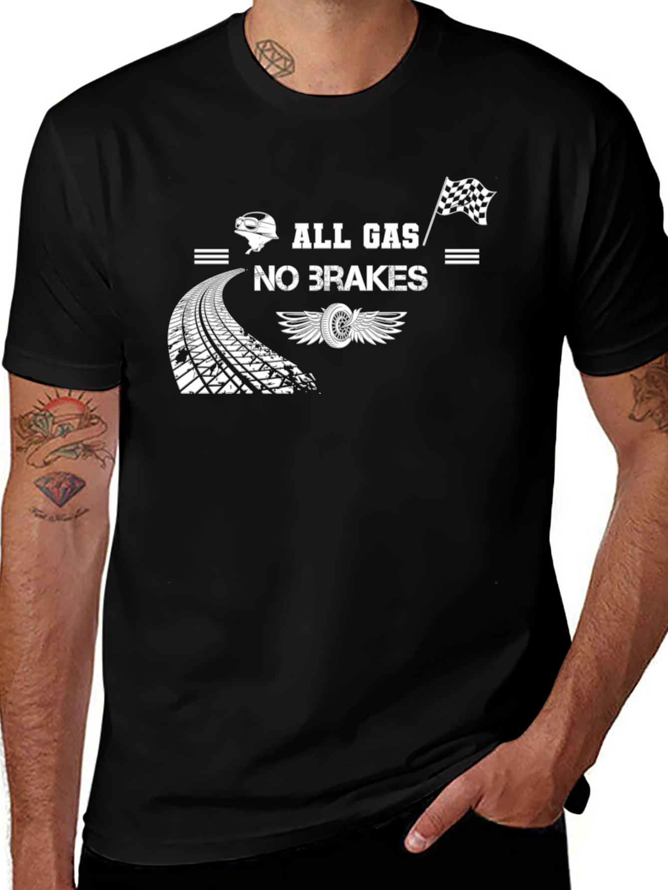 All Gas No Brakes Graphic T-Shirt