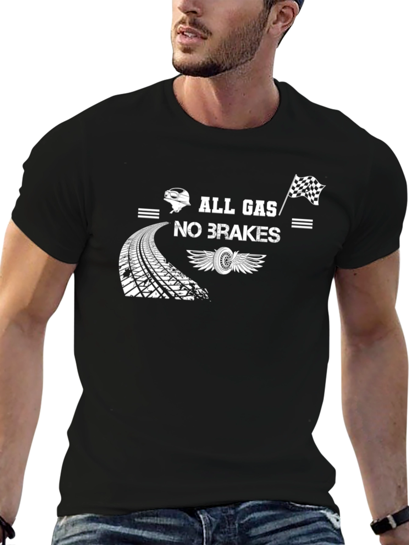 All Gas No Brakes Graphic T-Shirt