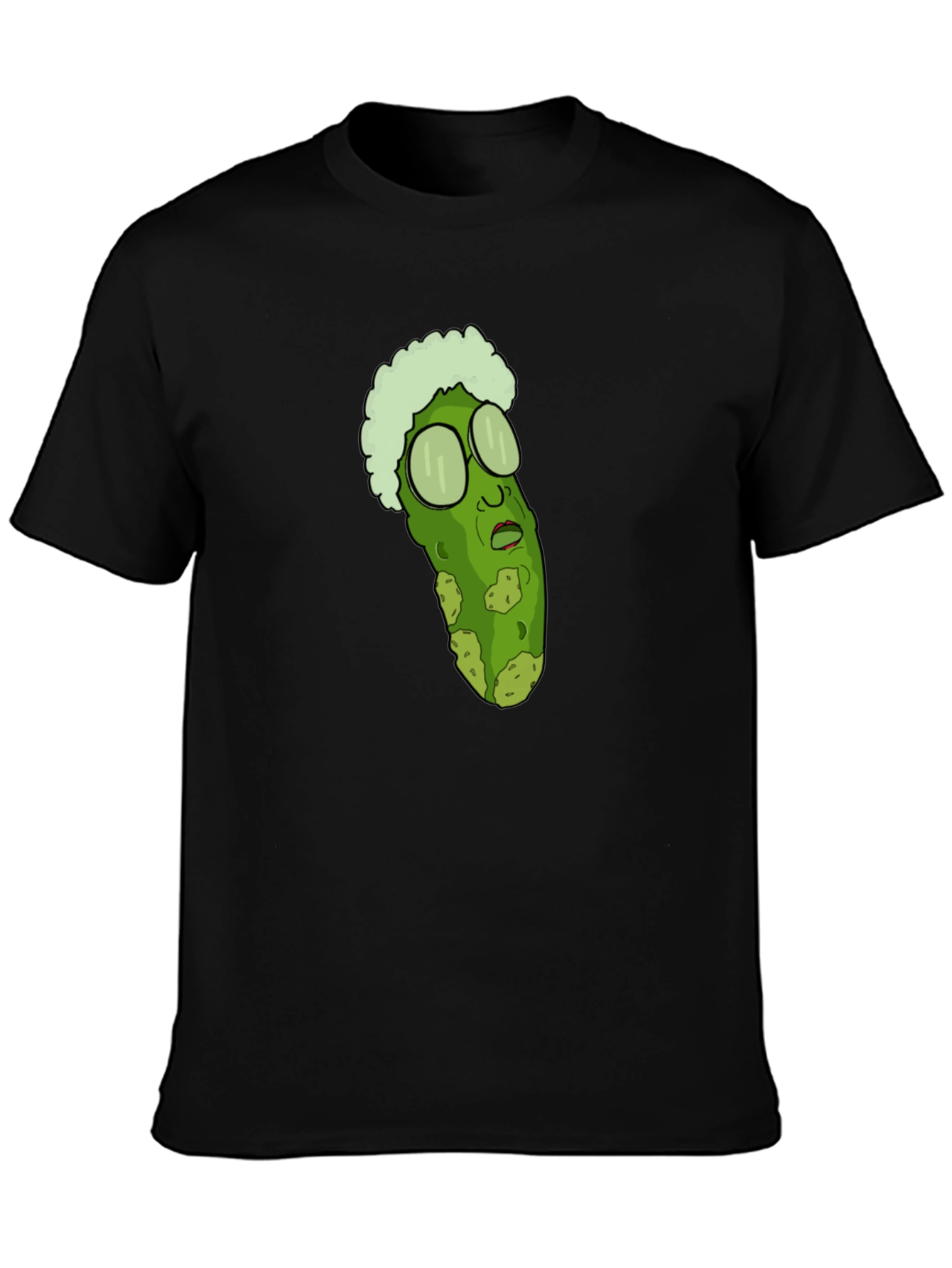 Pickle Rick Graphic T-Shirt - Black