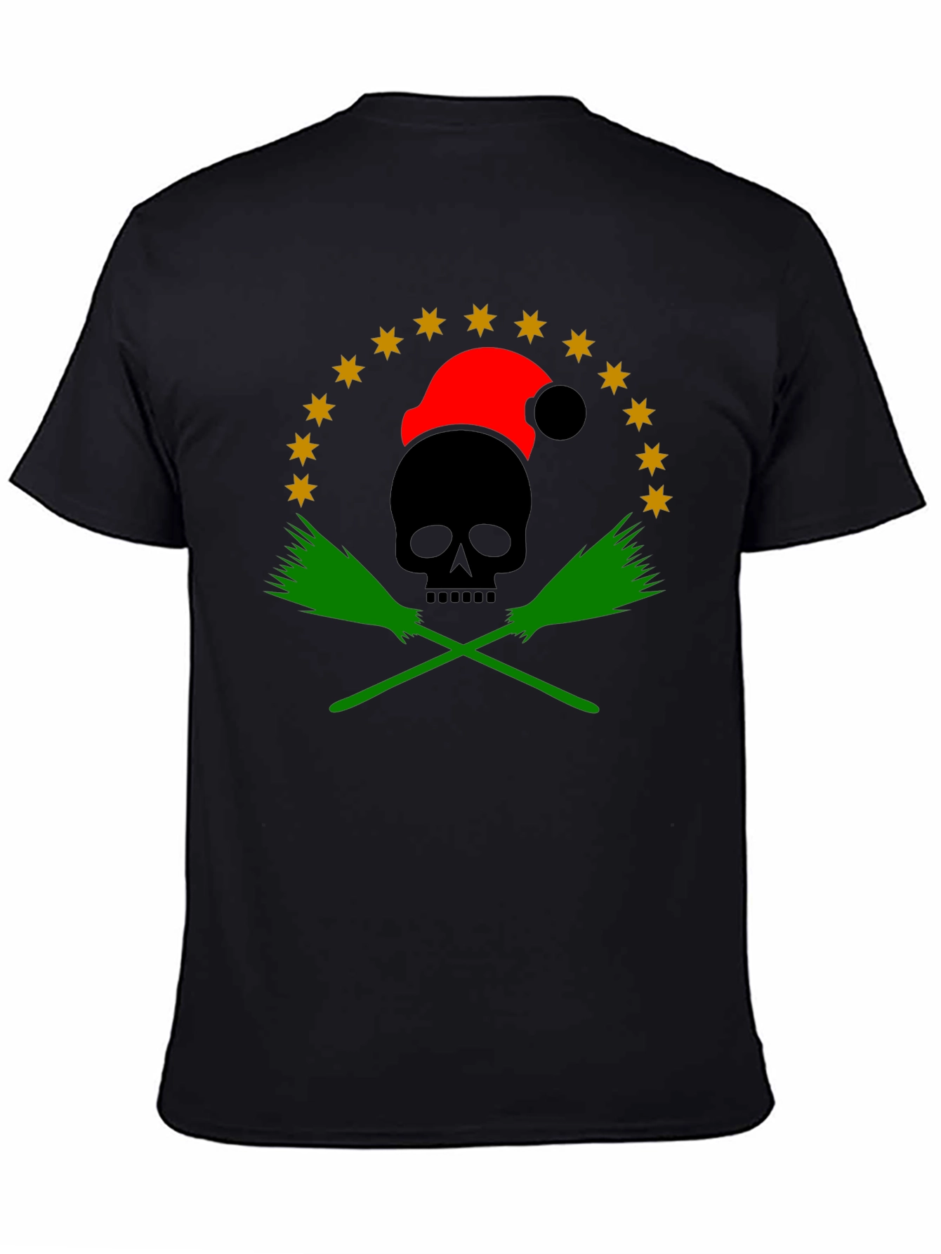 Holiday Skull & Broom T-Shirt