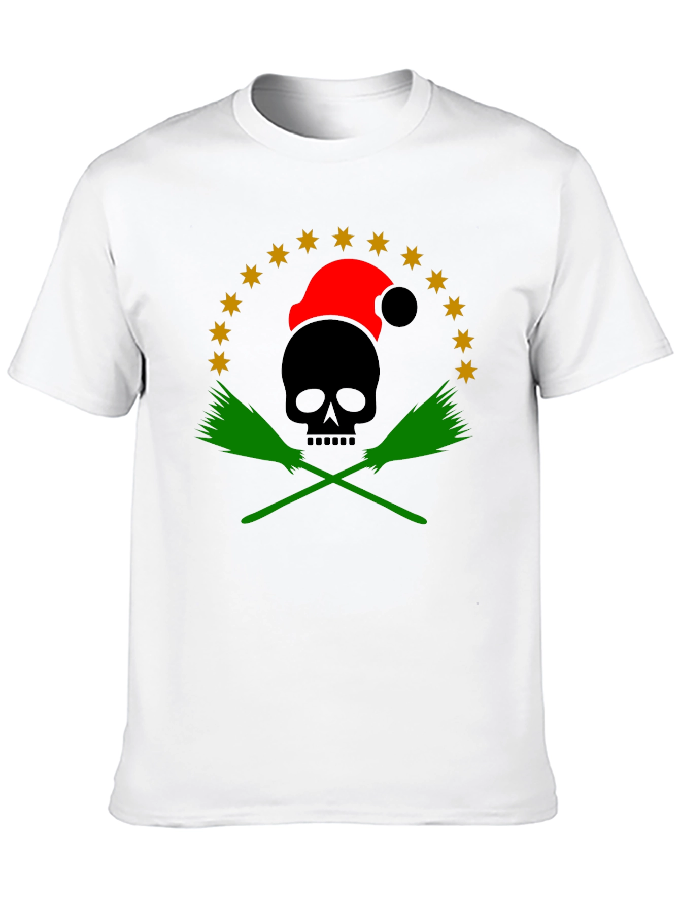 Holiday Skull & Broom T-Shirt