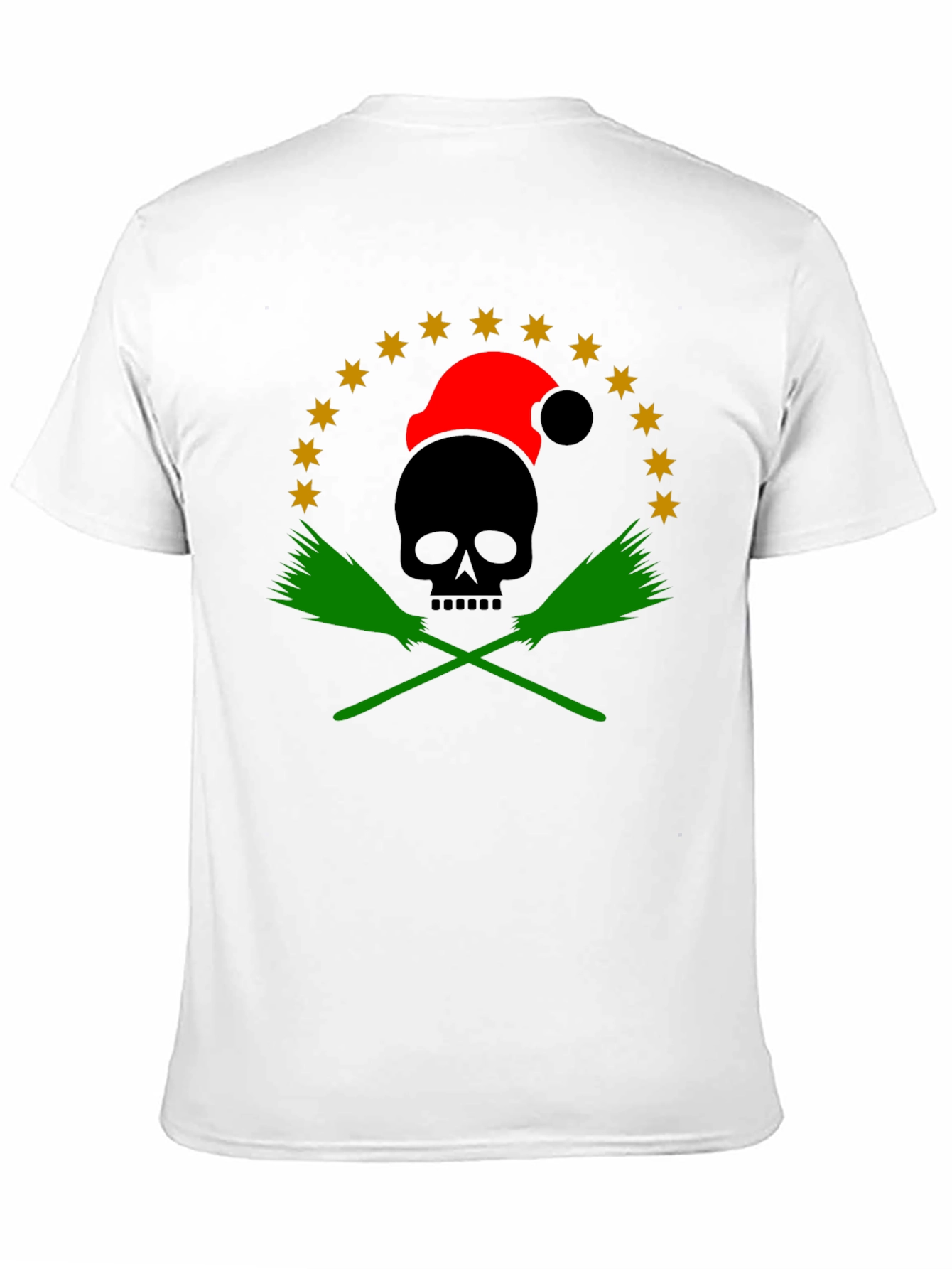 Holiday Skull & Broom T-Shirt
