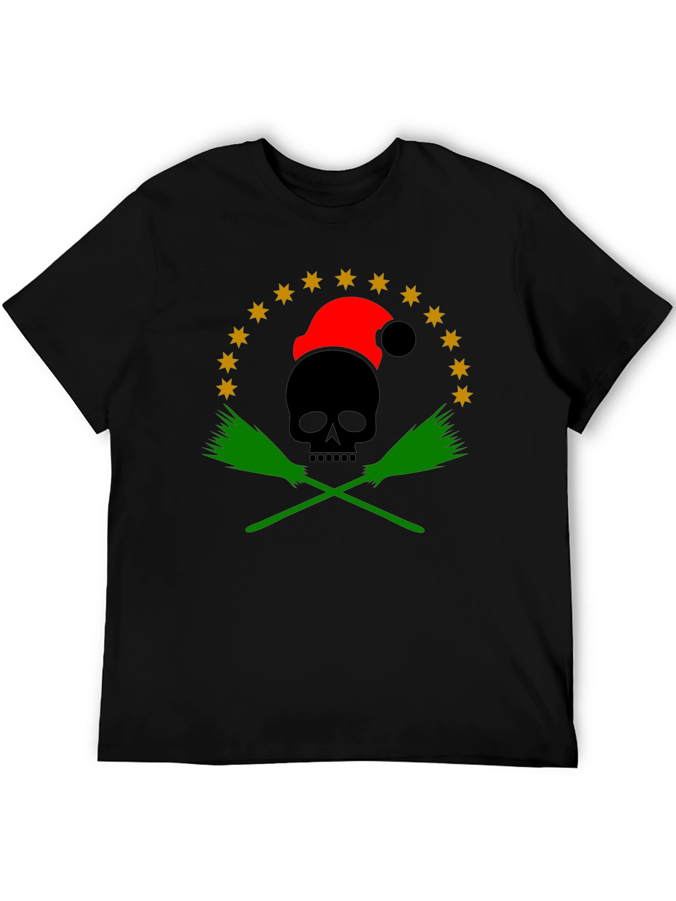 Holiday Skull & Broom T-Shirt