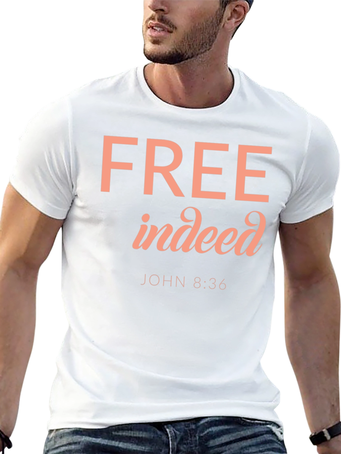 Free Indeed Graphic T-Shirt - Christian Verse
