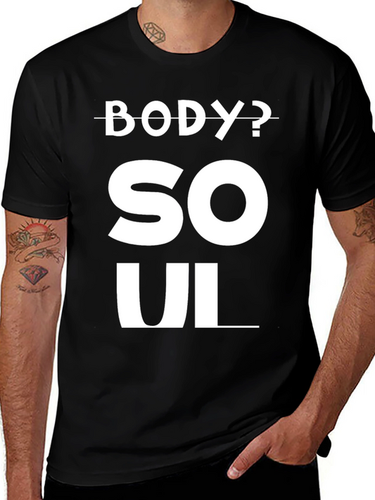Body or Soul Graphic Tee - Black Unisex T-Shirt