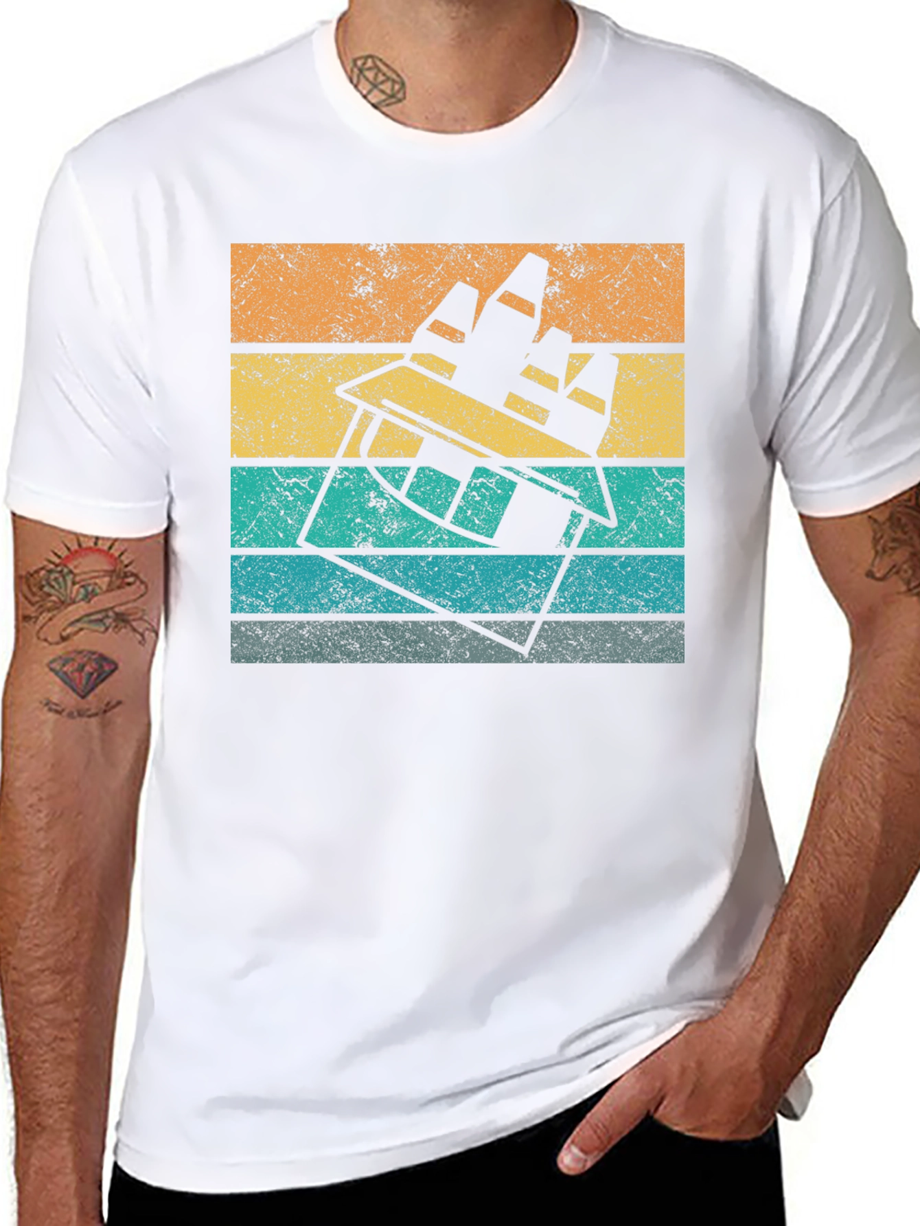 Retro Crayon Box Graphic Tee