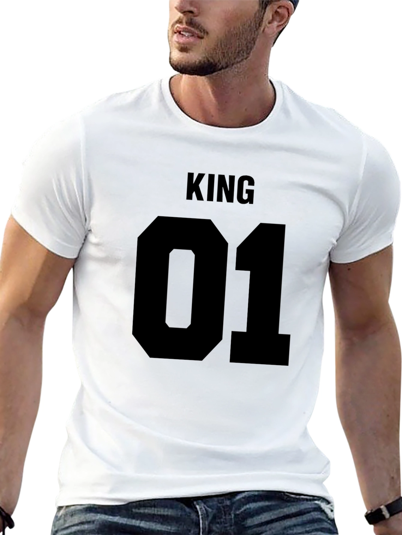 King 01 Graphic T-Shirt - Black
