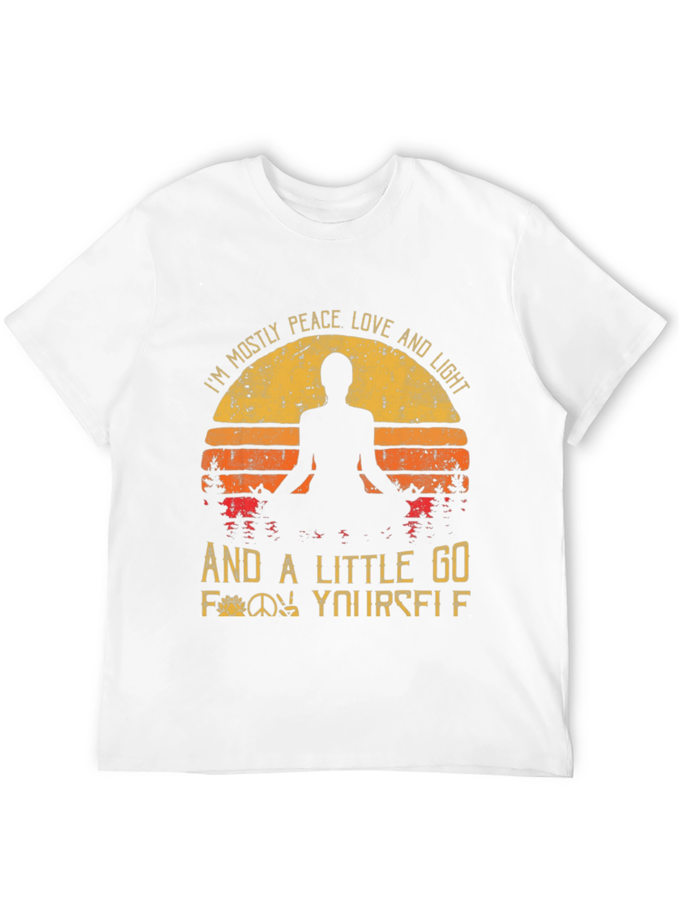 Peace Love Light Graphic T-Shirt - Yoga Inspired