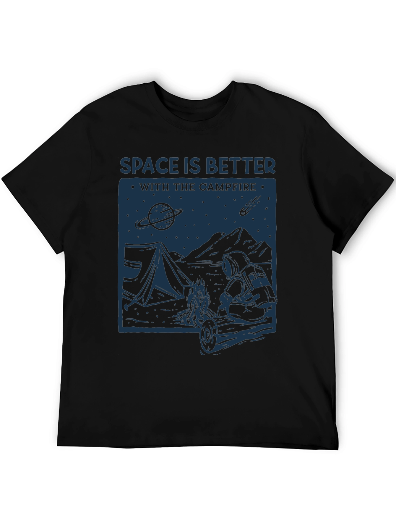 Space Campfire Graphic Tee - Relaxed Fit
