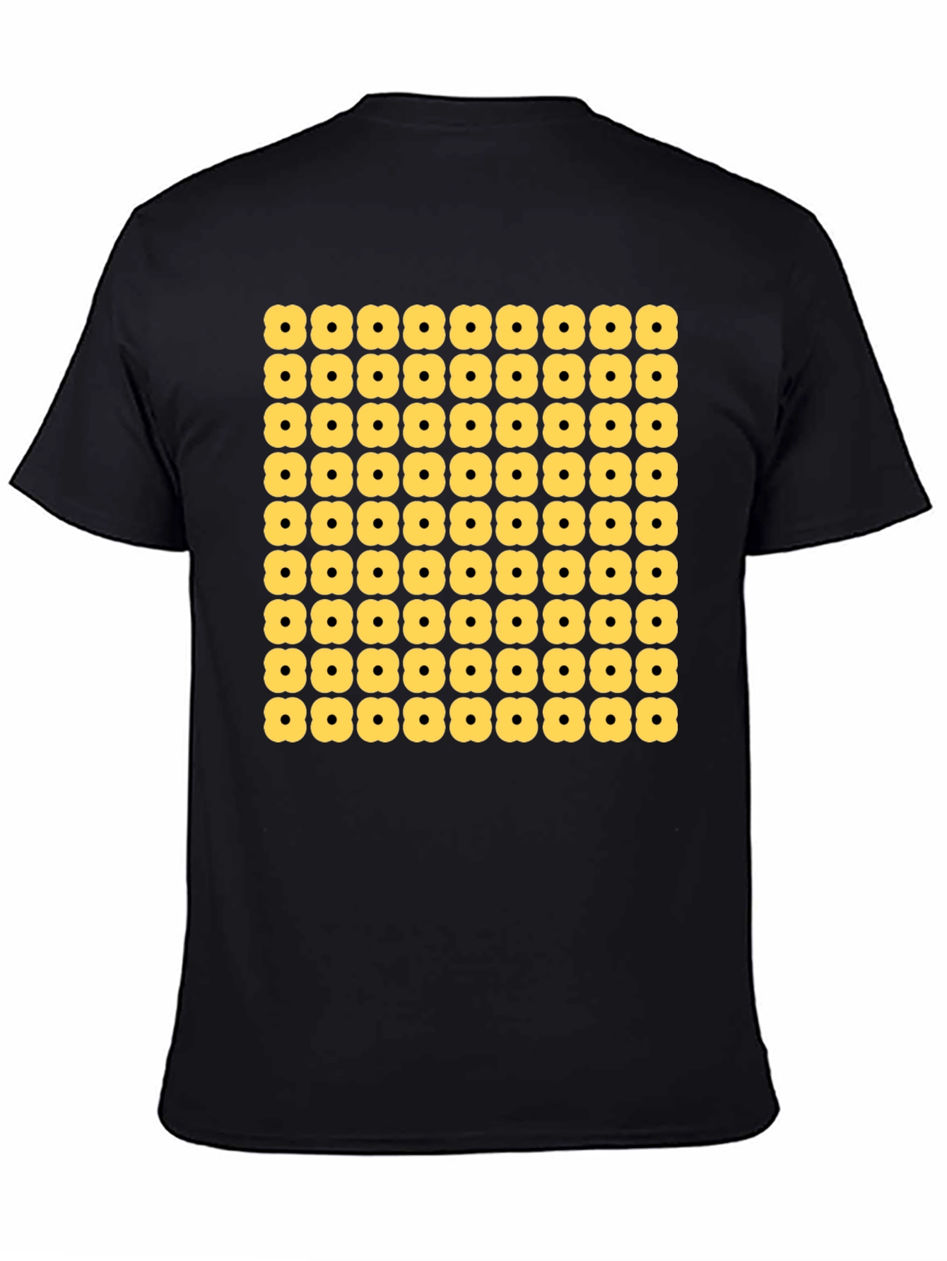 Geometric Flower Pattern Tee - Modern Menswear