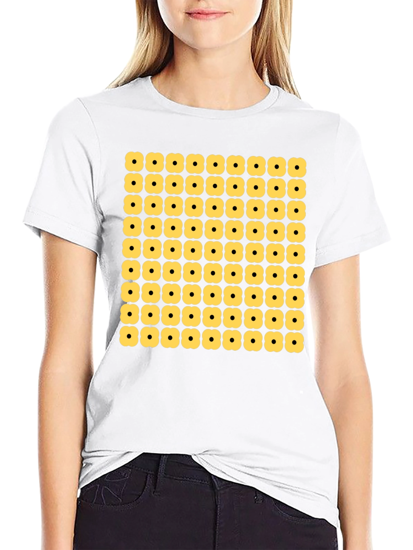 Geometric Flower Pattern Tee - Modern Menswear