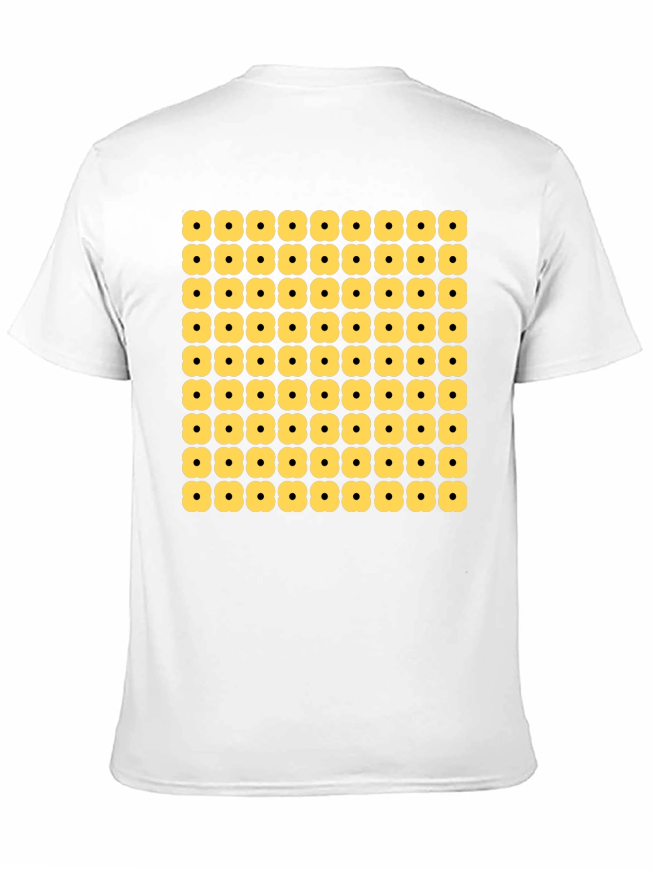 Geometric Flower Pattern Tee - Modern Menswear