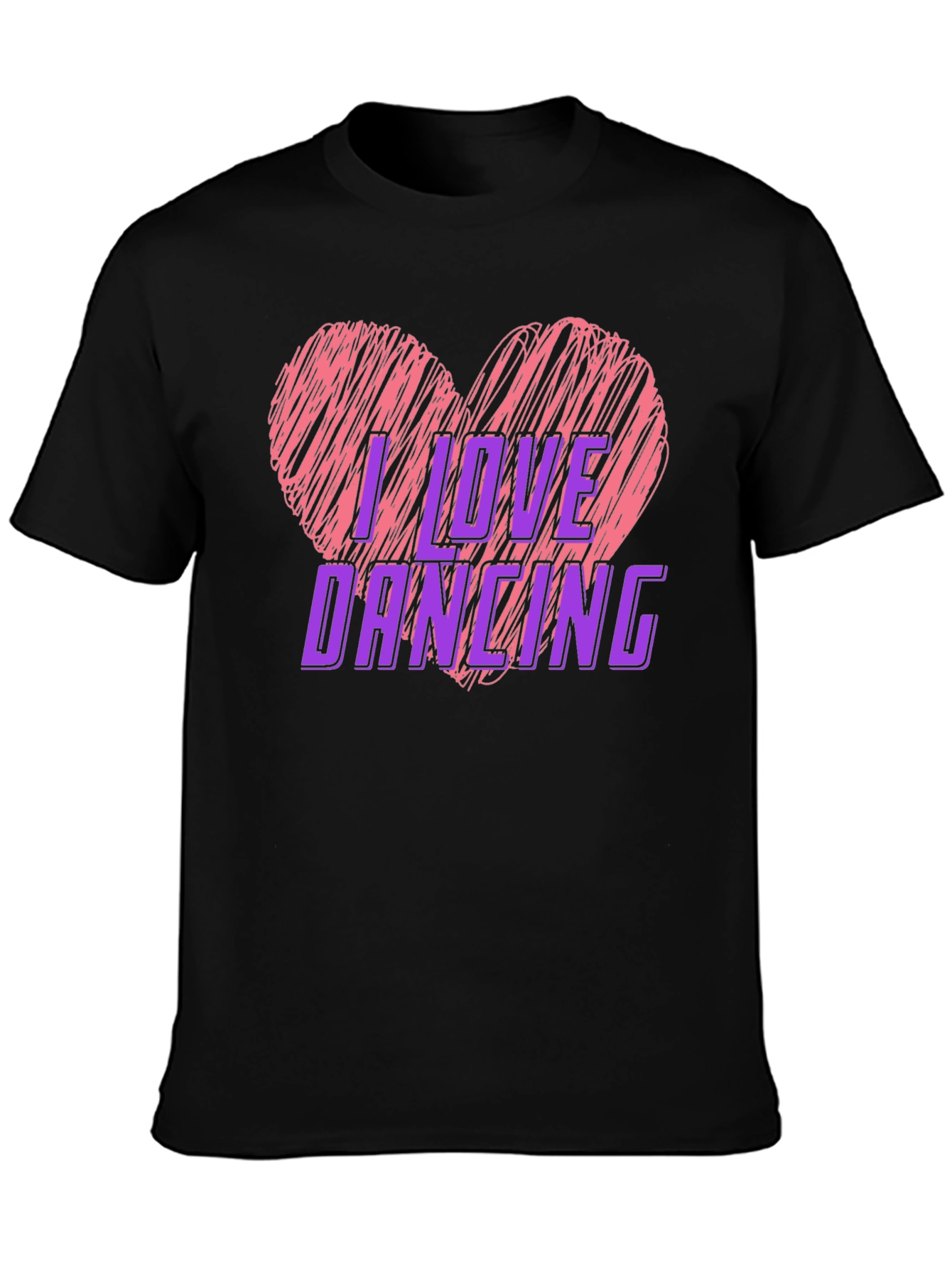 I Love Dancing Graphic Tee - Heart Design