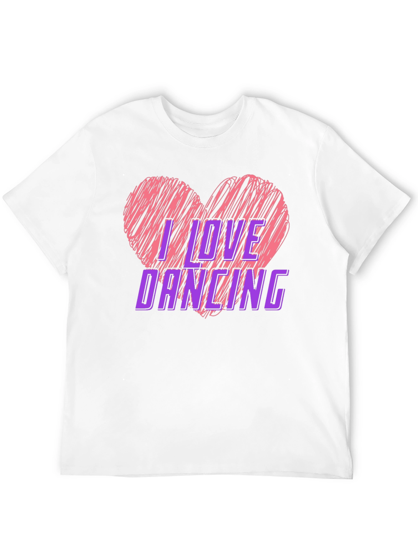 I Love Dancing Graphic Tee - Heart Design