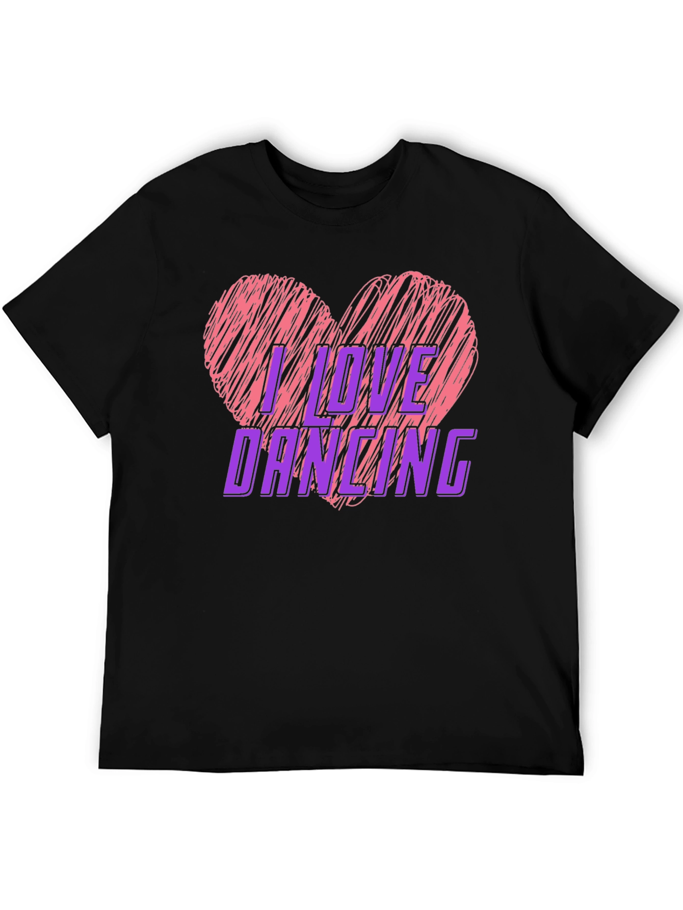 I Love Dancing Graphic Tee - Heart Design