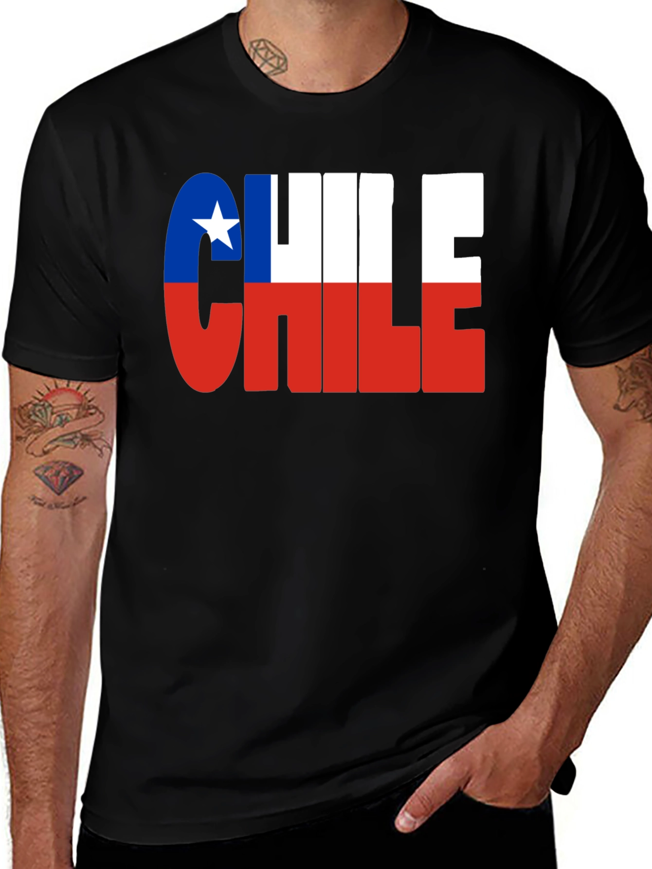 Chile Flag T-Shirt - Graphic Tee Country Pride