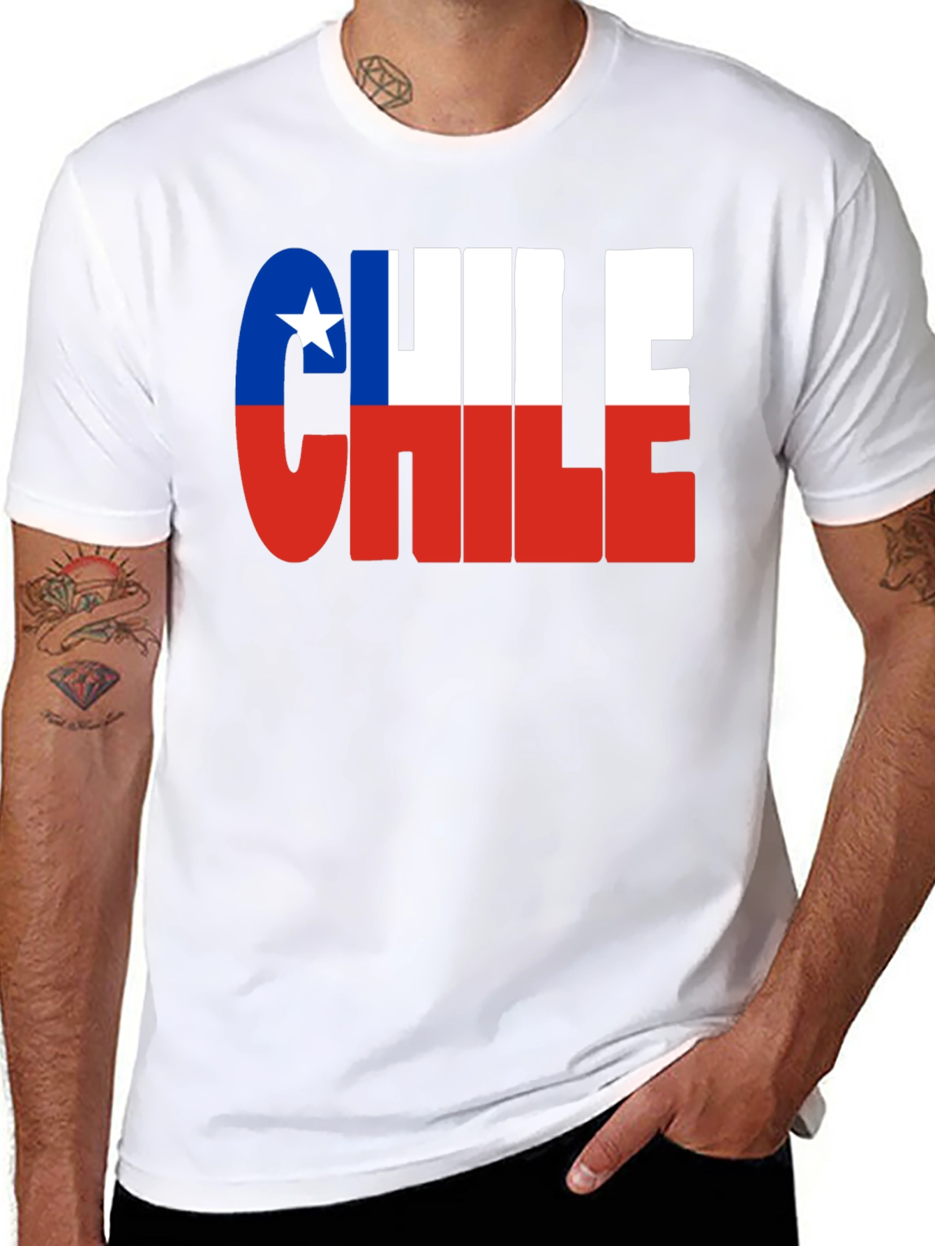Chile Flag T-Shirt - Graphic Tee Country Pride