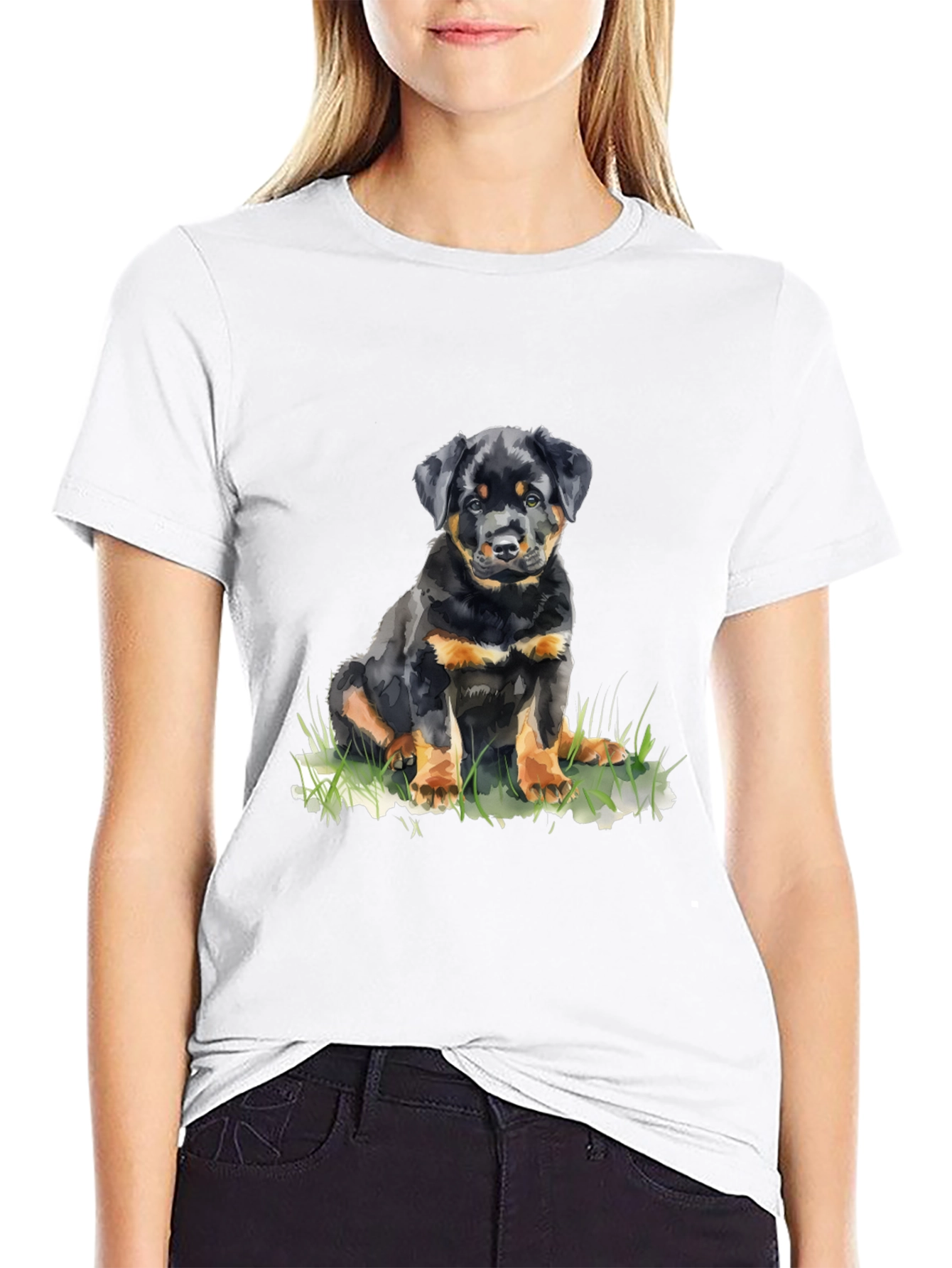 Rottweiler Puppy T-Shirt - Cute Dog Tee