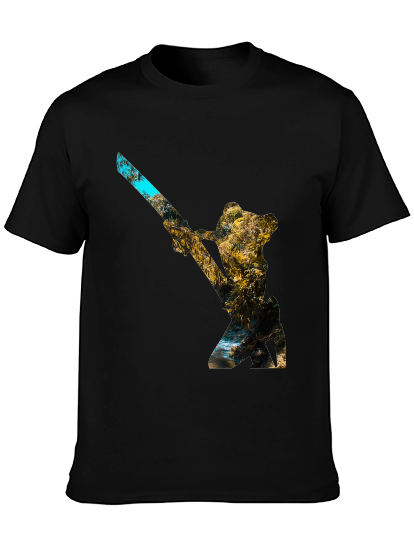 Nature Silhouette Black Tee