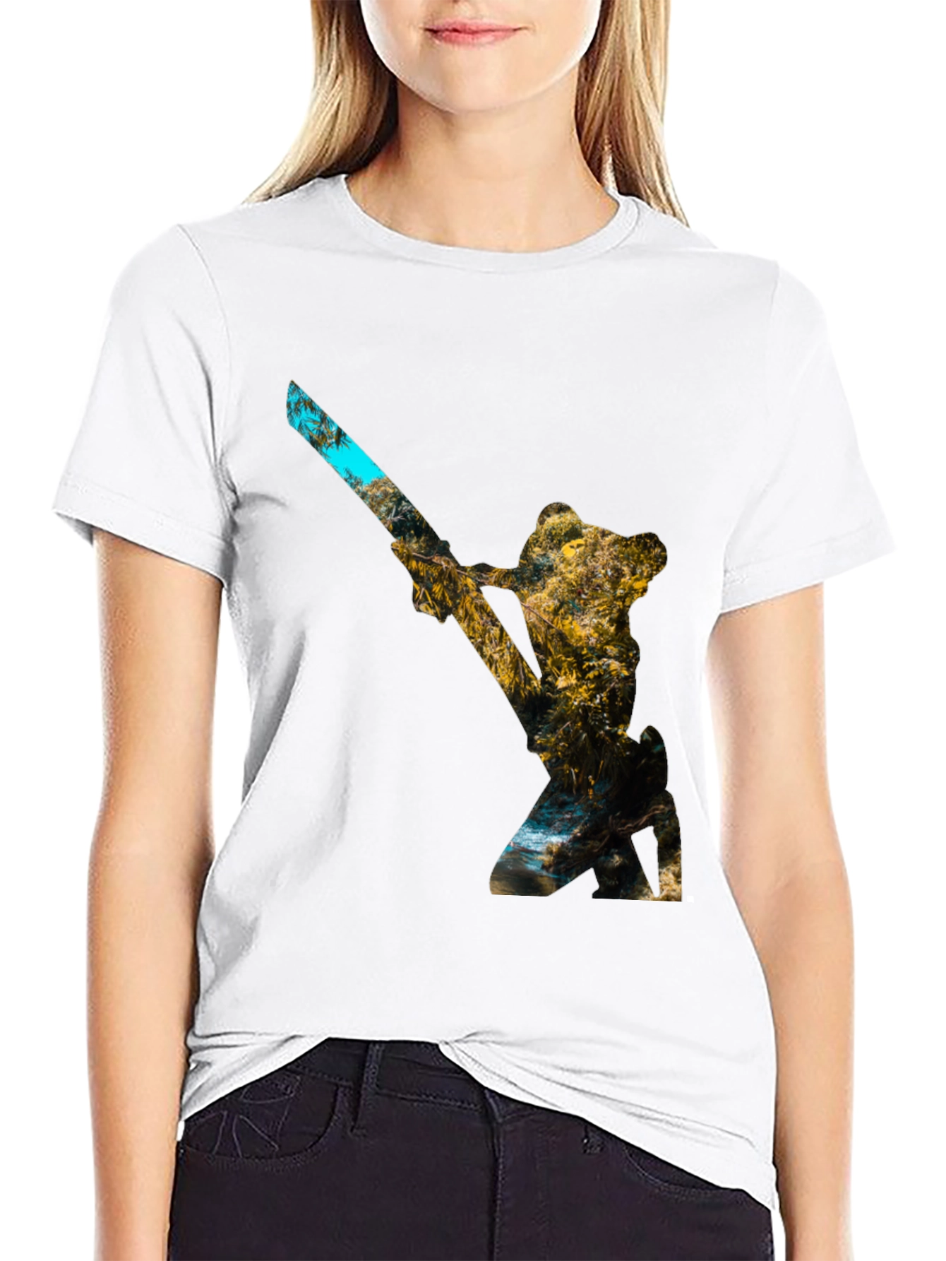Nature Silhouette Black Tee