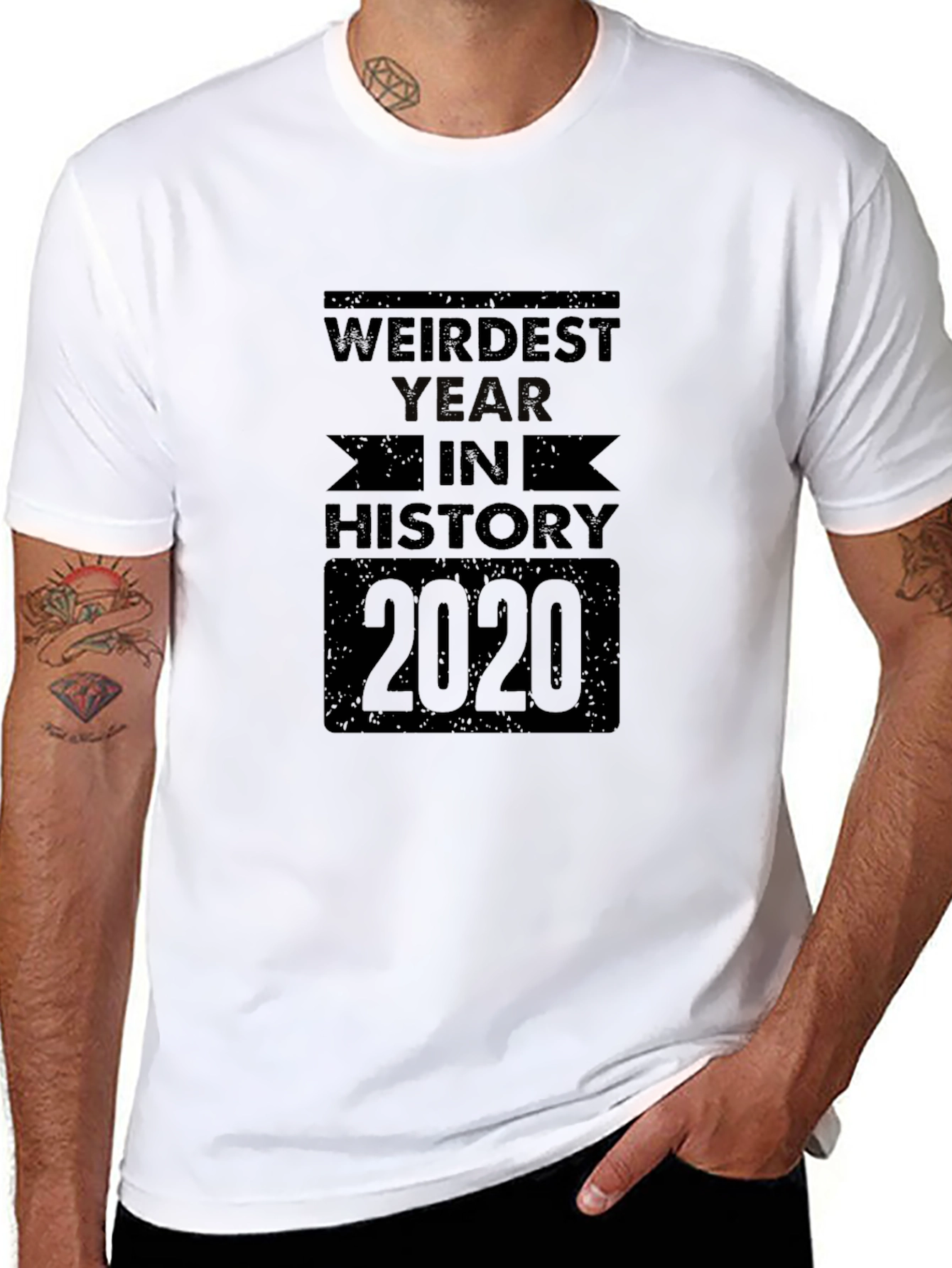 Weirdest Year in History 2020 Black T-Shirt