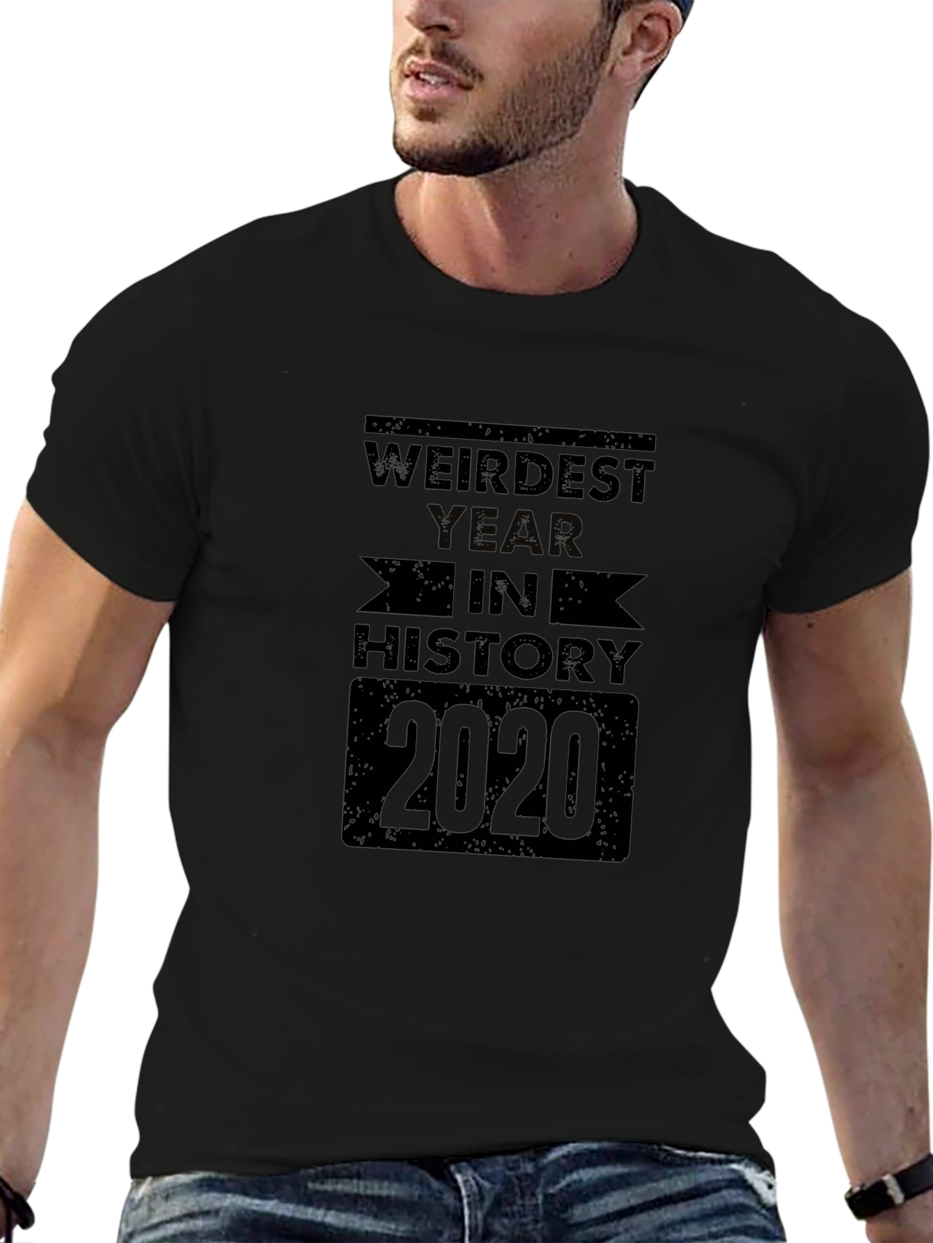 Weirdest Year in History 2020 Black T-Shirt