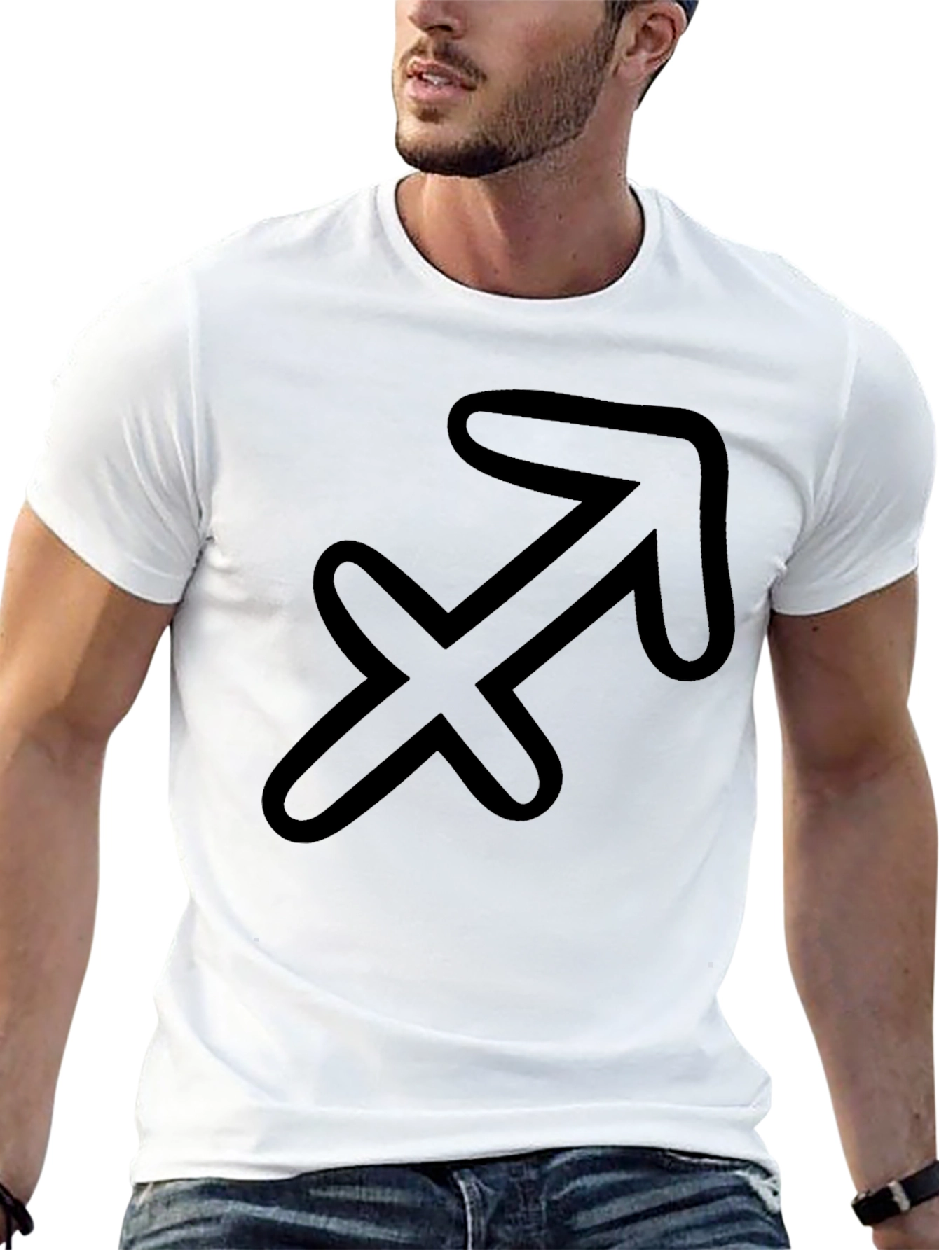 Sagittarius Zodiac Black T-Shirt