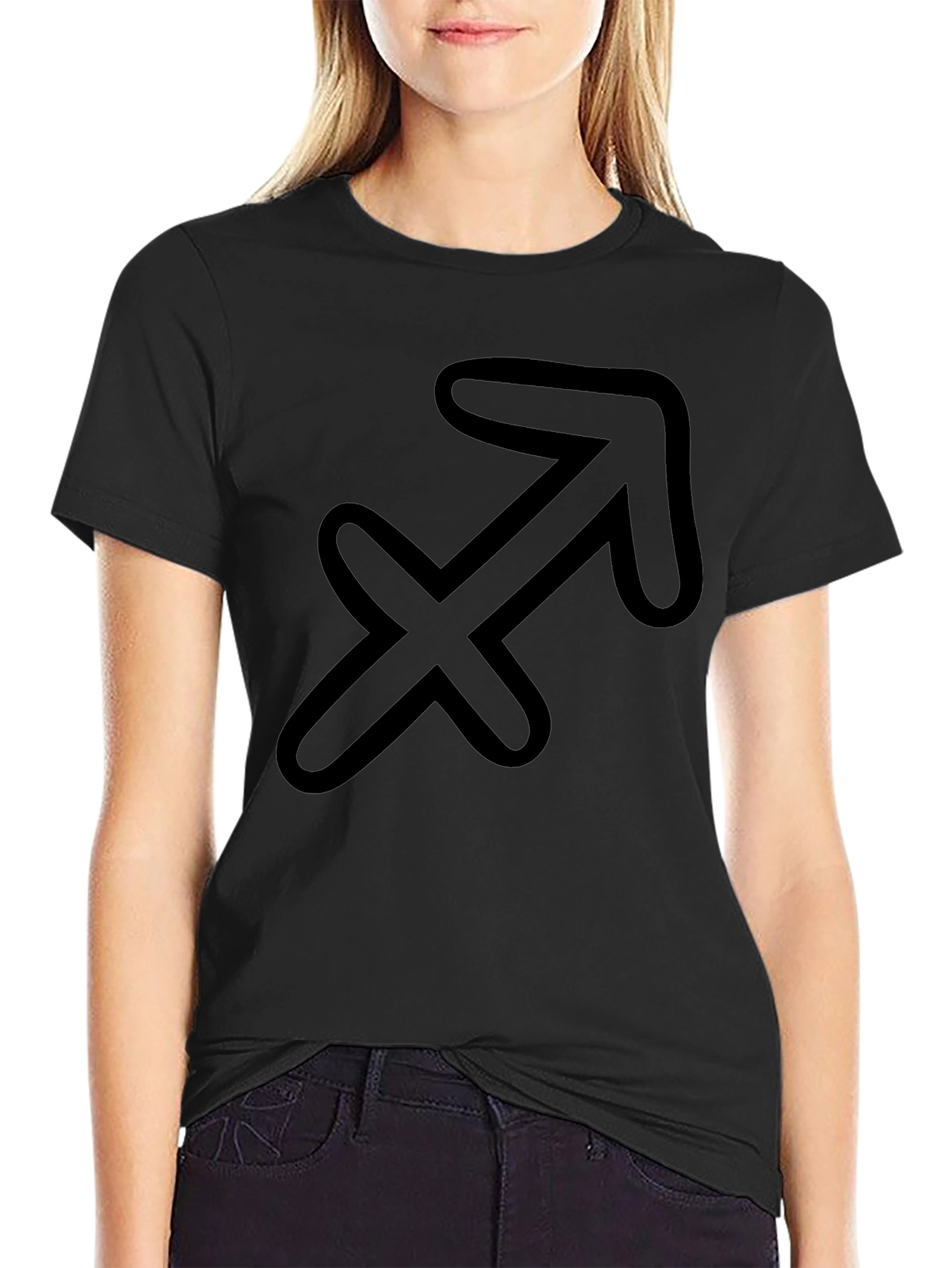 Sagittarius Zodiac Black T-Shirt