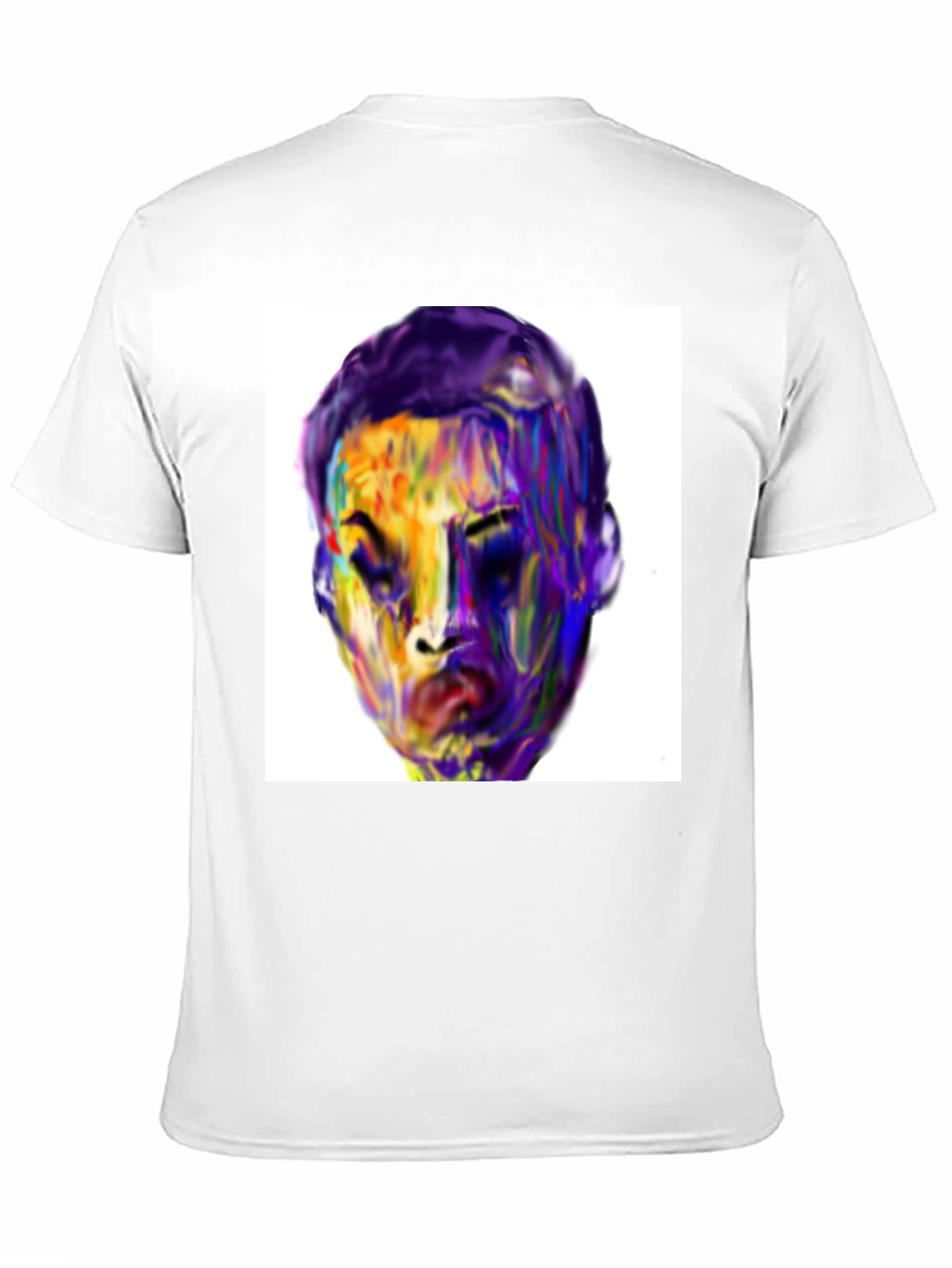 Artistic Portrait Graphic T-Shirt - Black