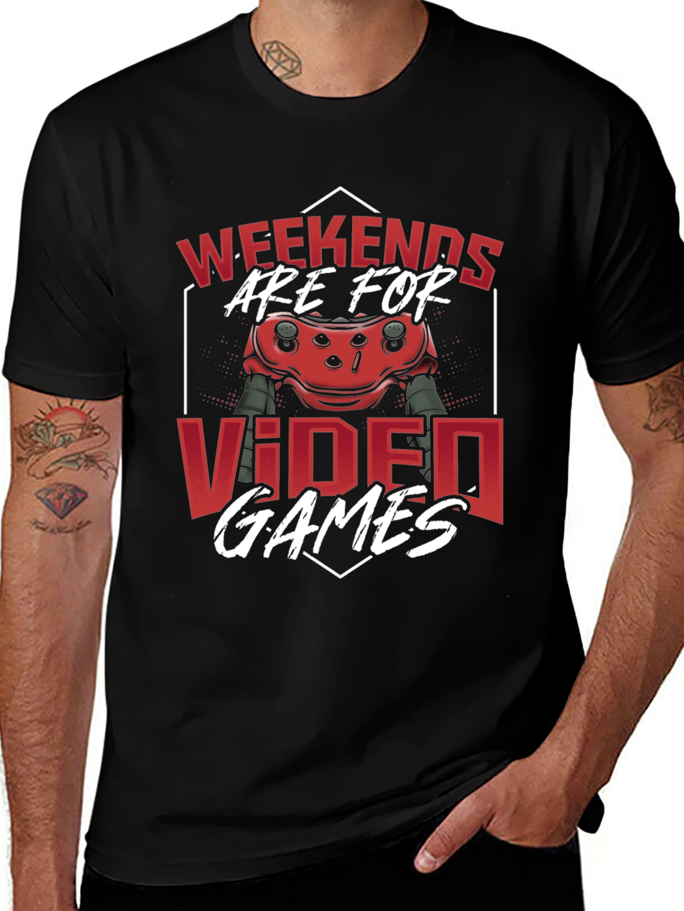 Weekends Are For Video Games Graphic Tee
