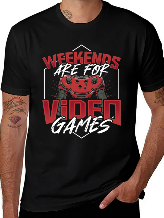 Weekends Are For Video Games Graphic Tee