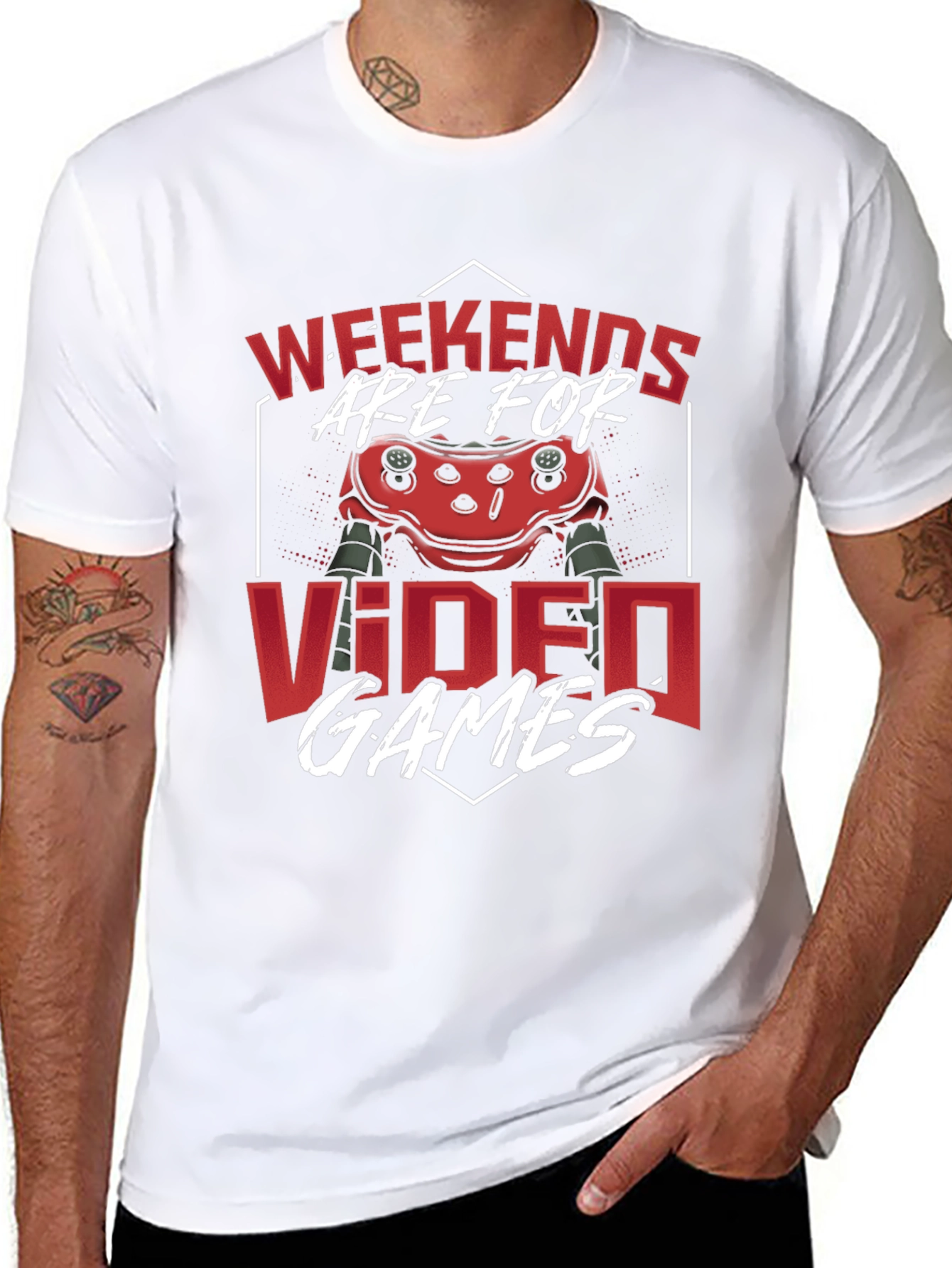 Weekends Are For Video Games Graphic Tee