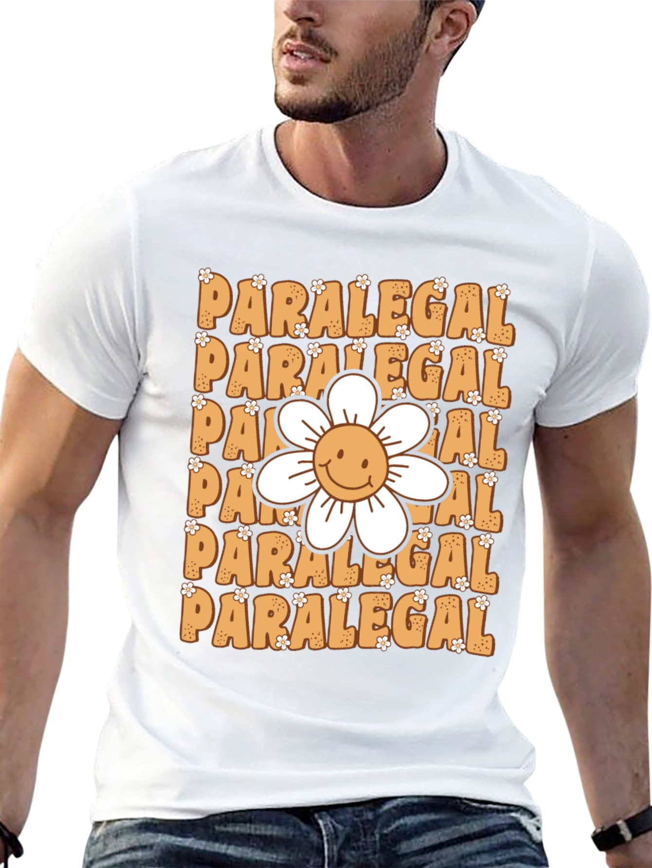 Paralegal Flower Graphic Tee - Cute and Comfy