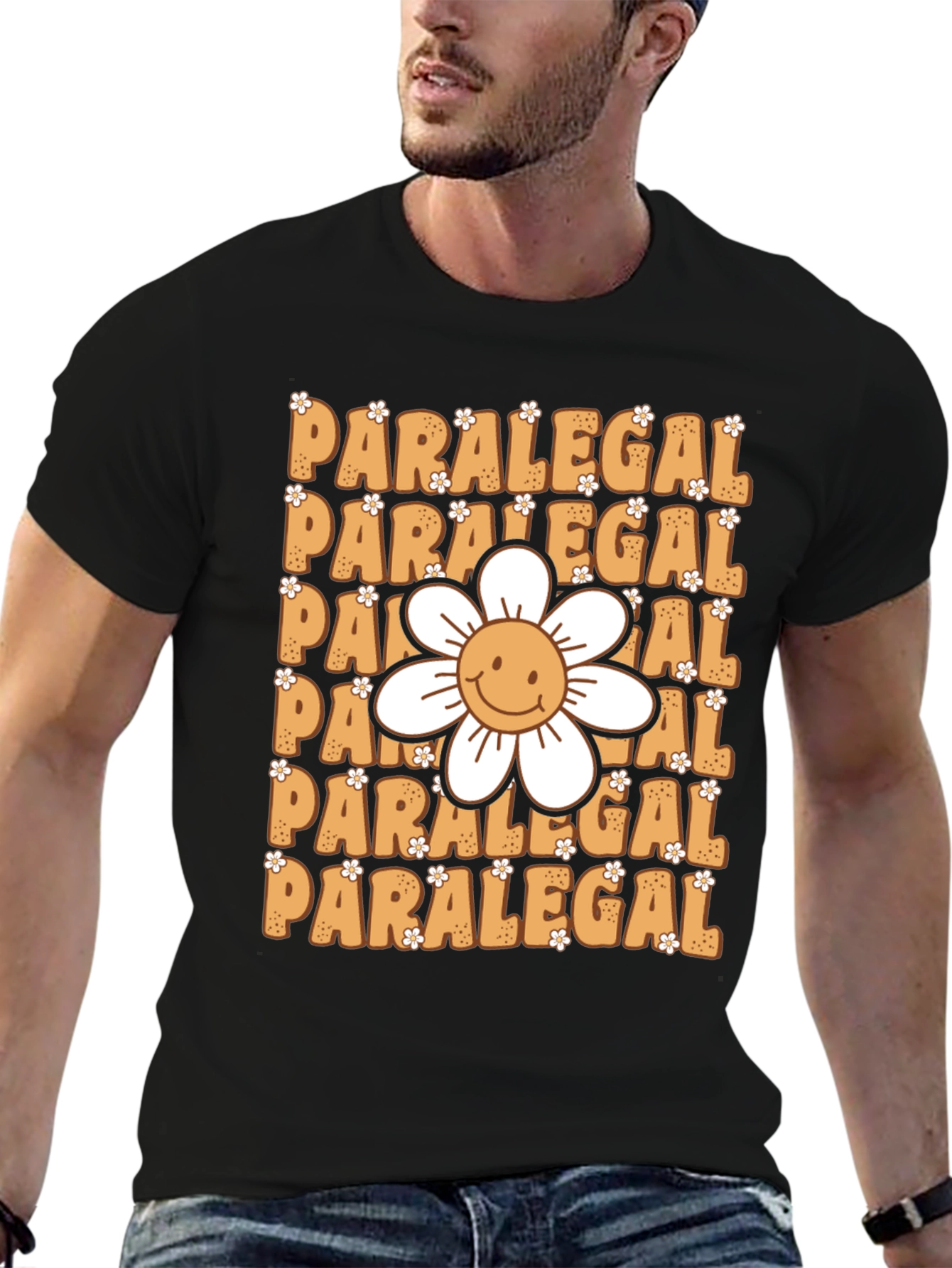 Paralegal Flower Graphic Tee - Cute and Comfy