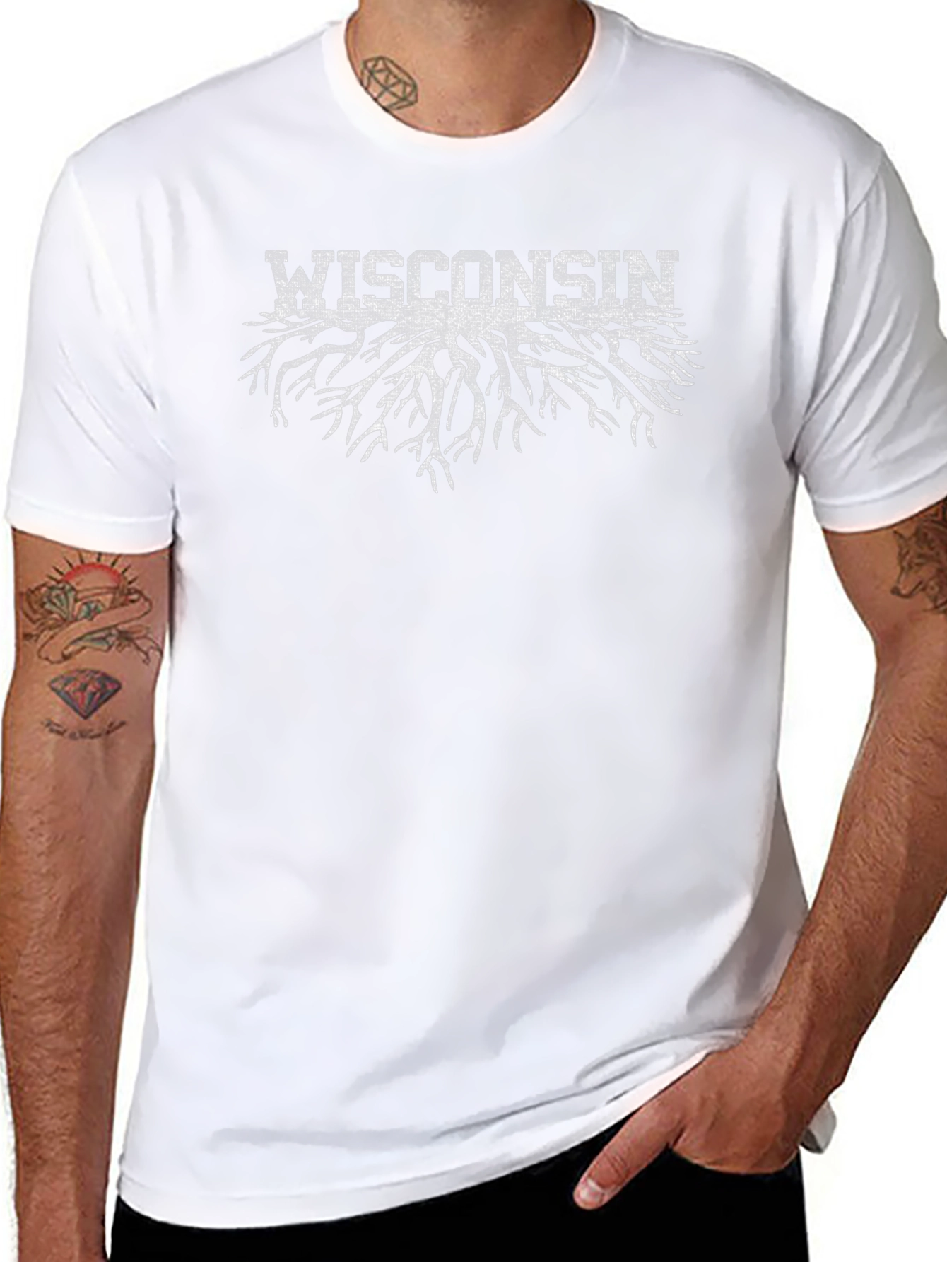 Wisconsin Roots Graphic T-Shirt - Black
