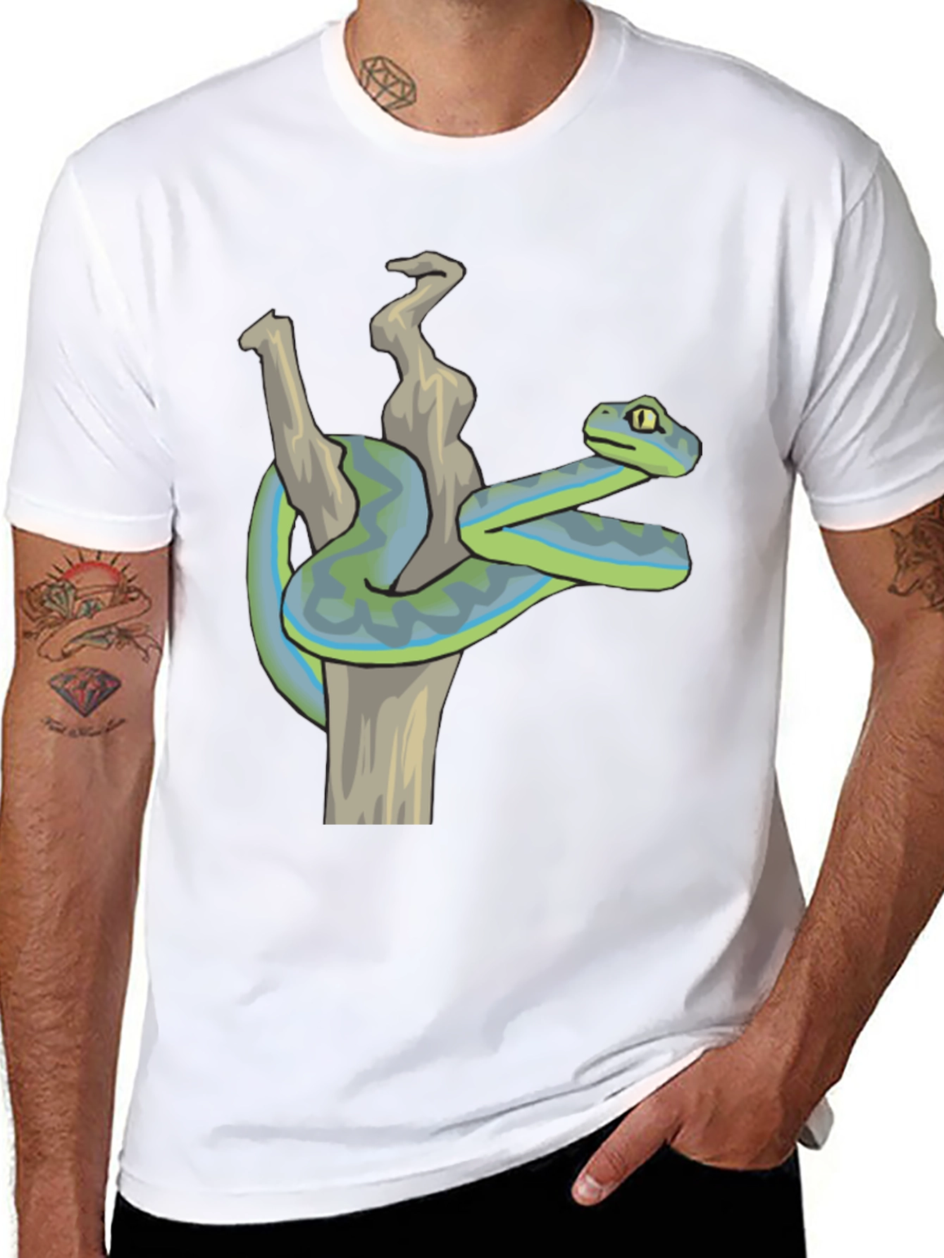 Snake T-Shirt: Reptile Art Tee
