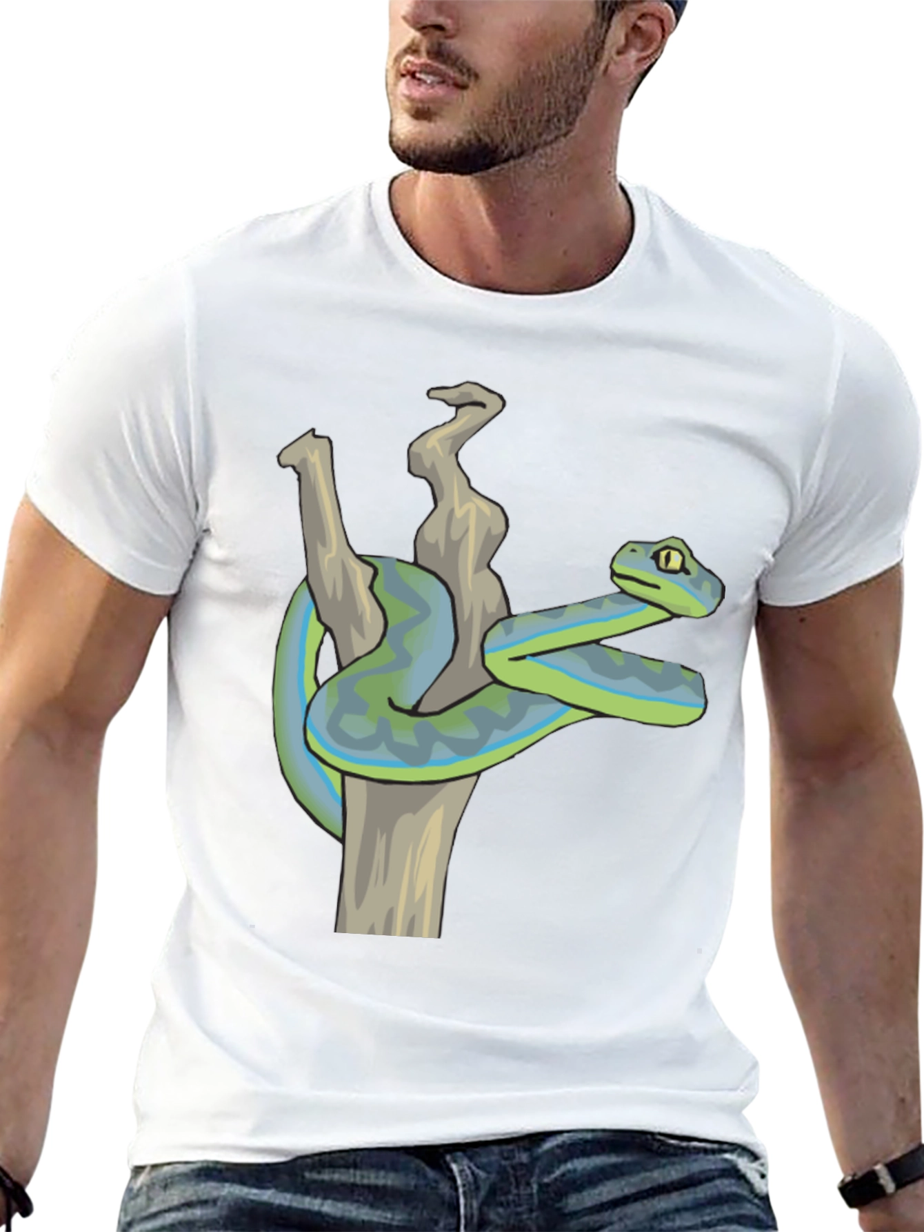 Snake T-Shirt: Reptile Art Tee