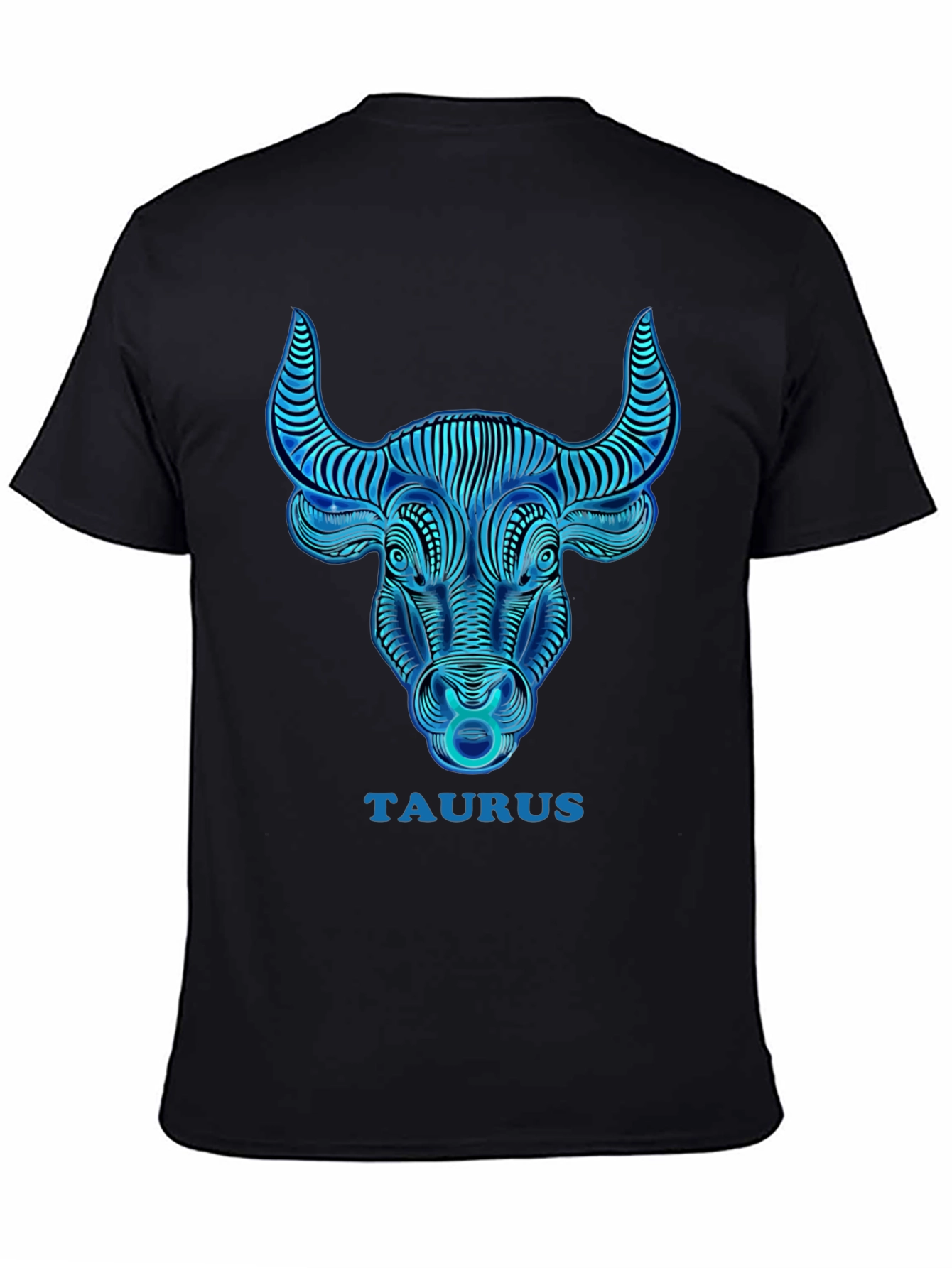 Taurus Zodiac Graphic T-Shirt - Black