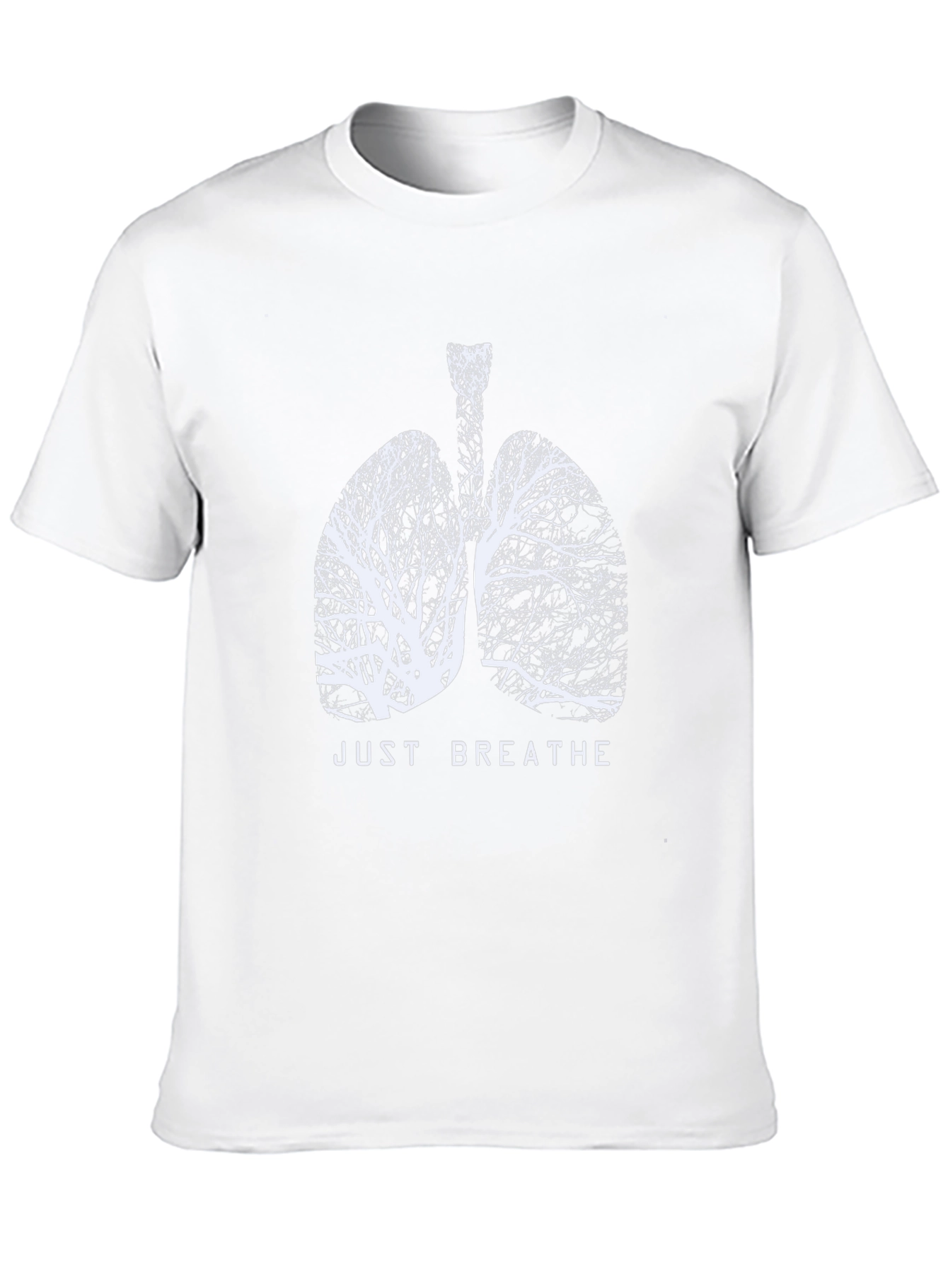 Just Breathe Tree Lungs Black T-Shirt