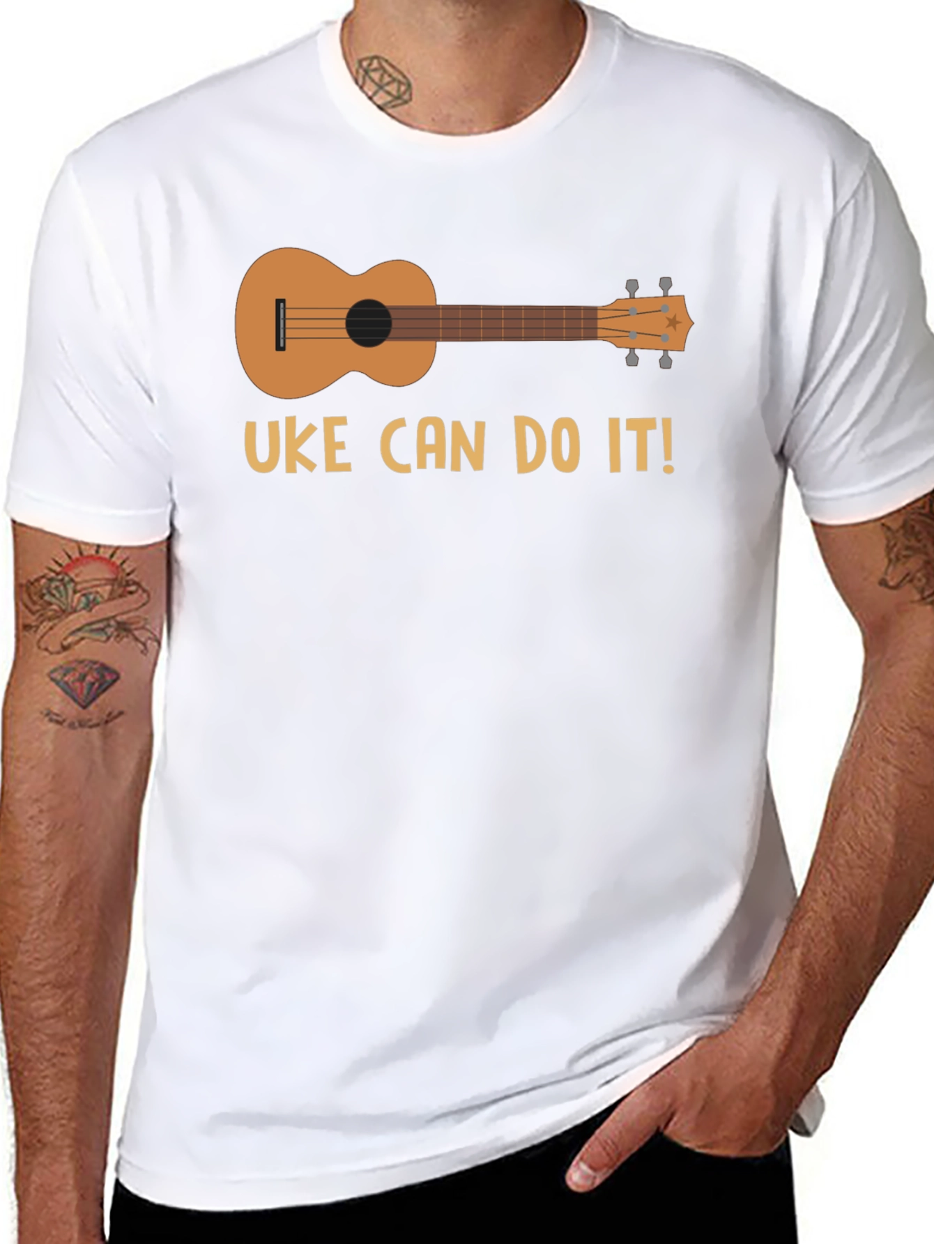 Uke Can Do It T-Shirt - Ukulele Graphic Tee
