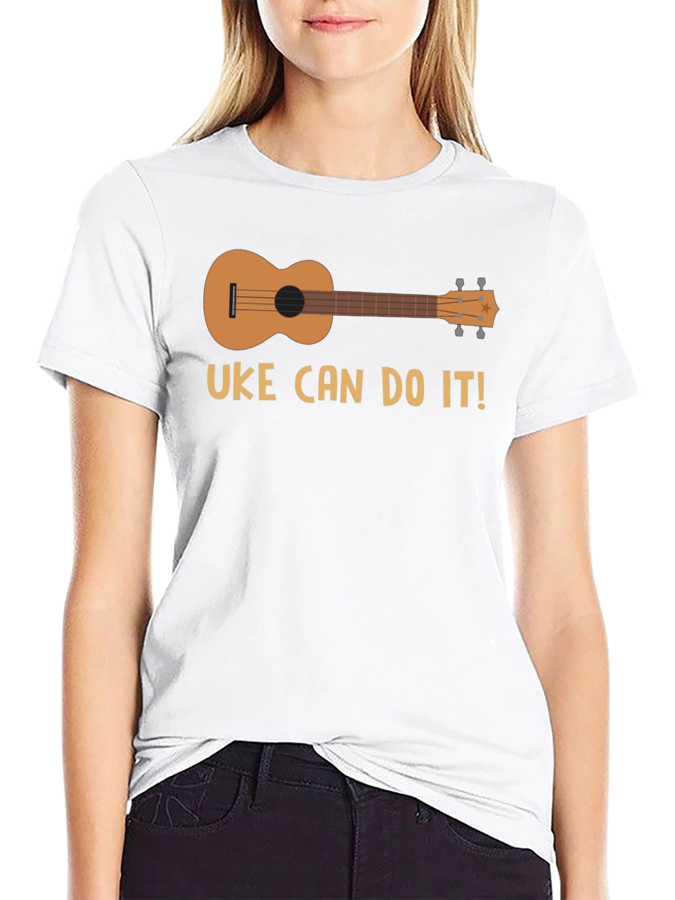Uke Can Do It T-Shirt - Ukulele Graphic Tee