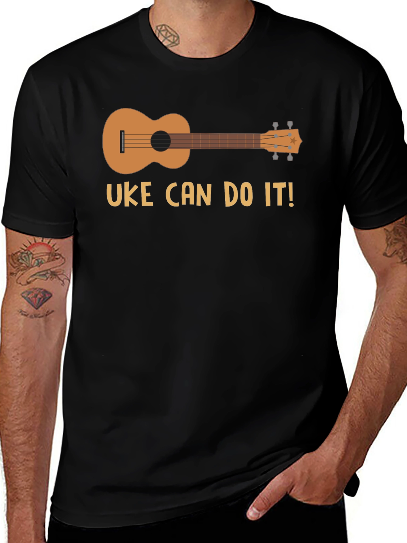 Uke Can Do It T-Shirt - Ukulele Graphic Tee