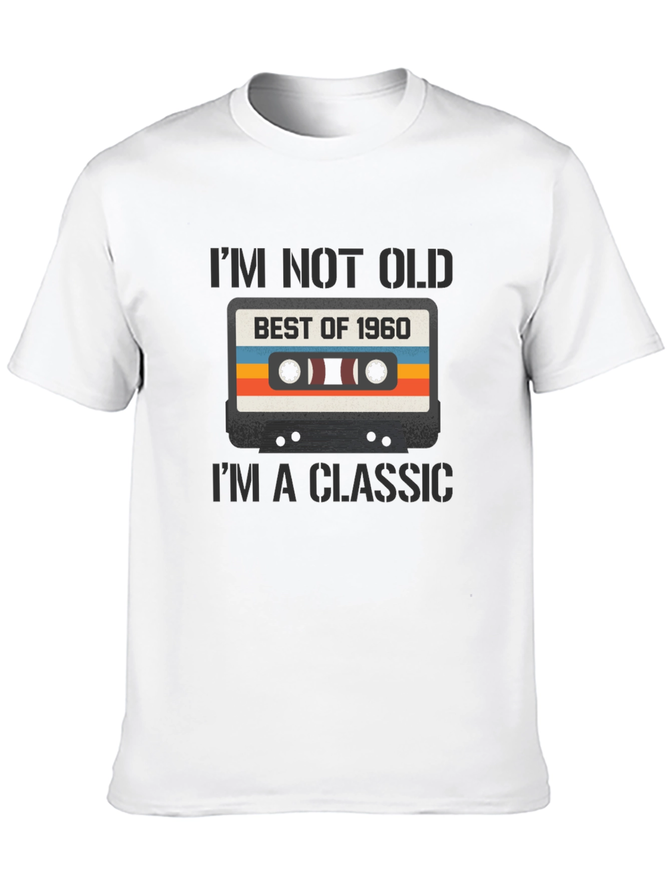 Retro Best of 1960 Cassette Tape Graphic T-Shirt