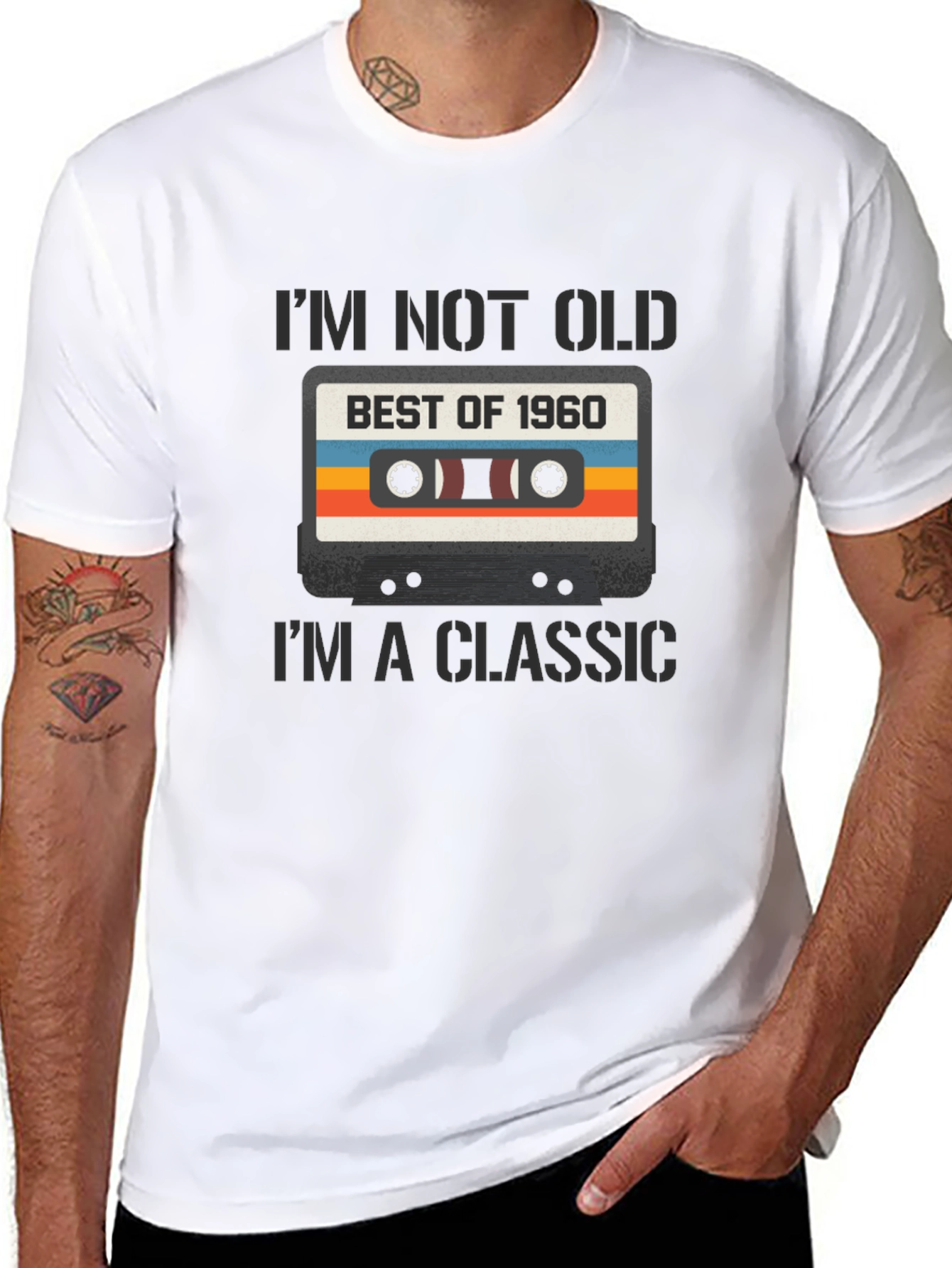 Retro Best of 1960 Cassette Tape Graphic T-Shirt