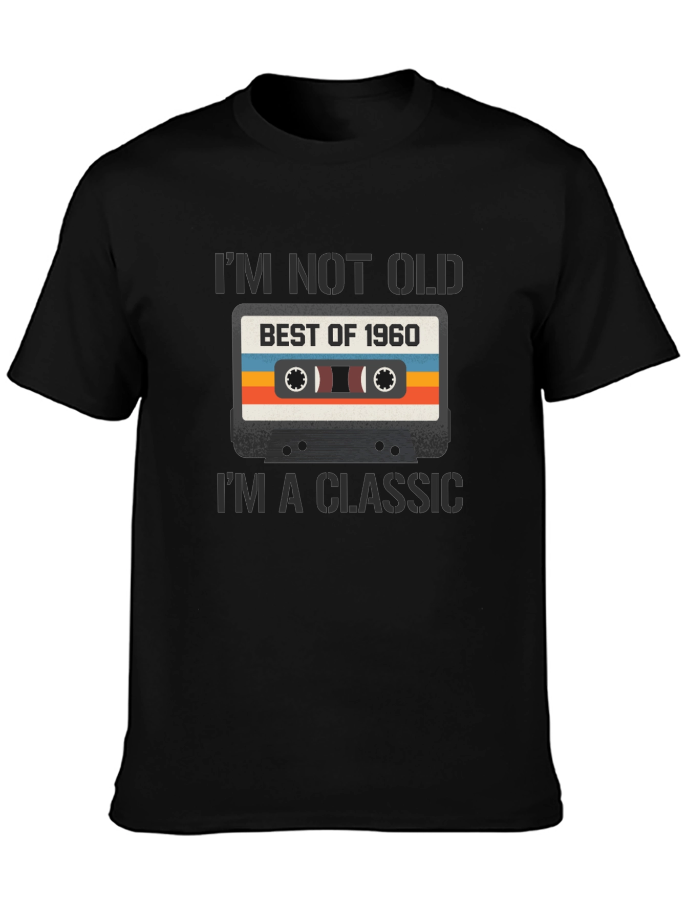Retro Best of 1960 Cassette Tape Graphic T-Shirt